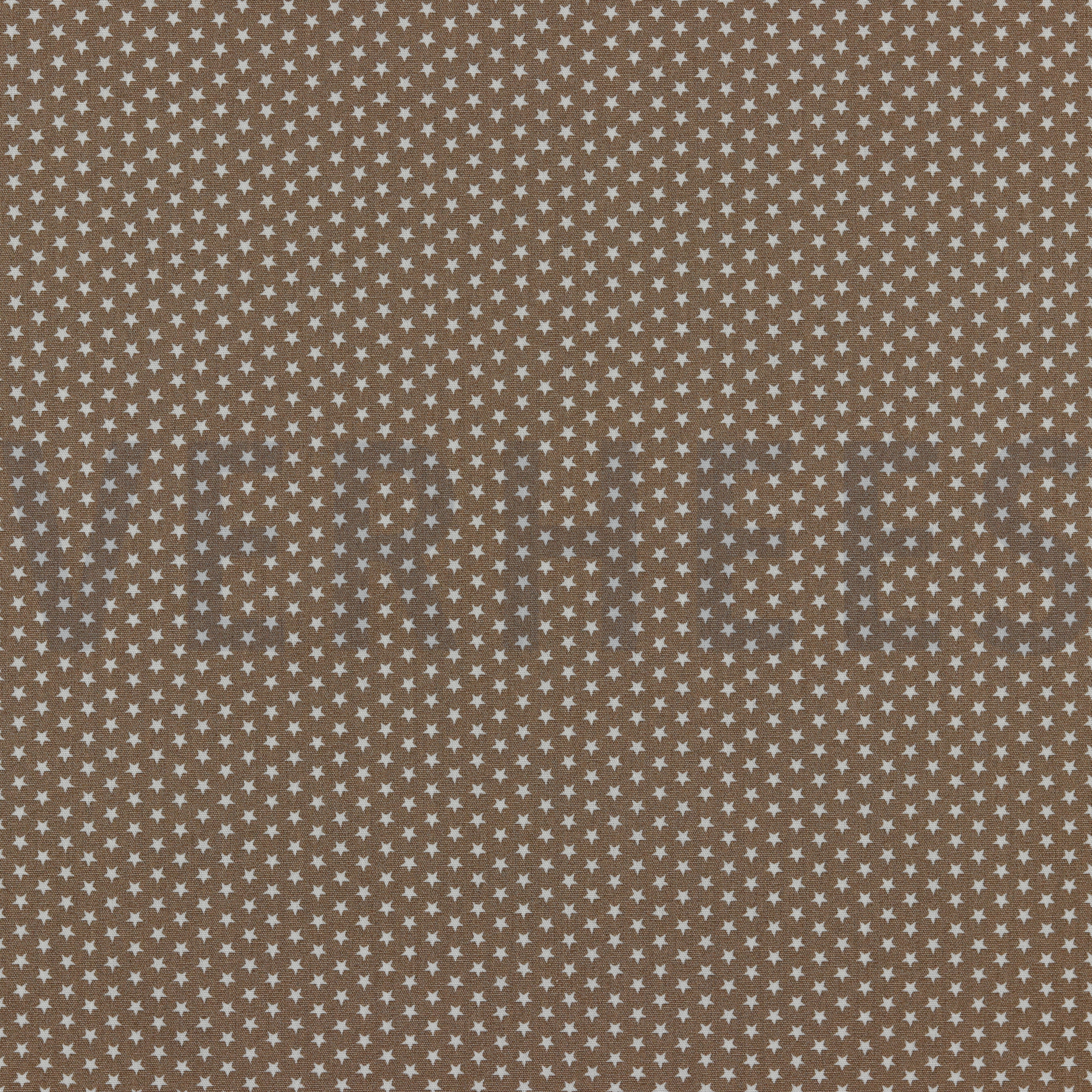 KATOENEN POPLIN MINI STERREN TAUPE (high resolution)