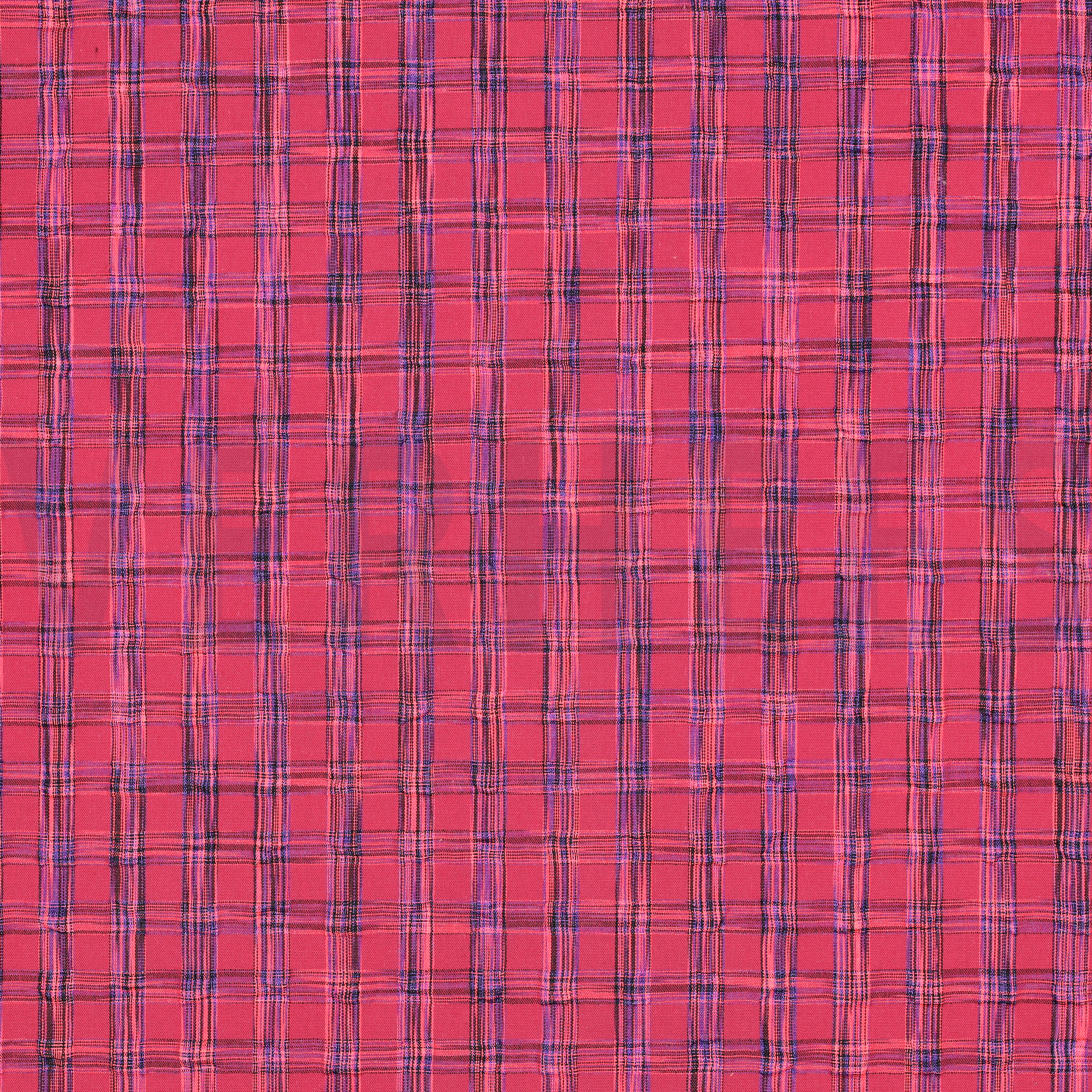 KATOEN GARENGEVERFD RUITEN NEON ROZE NEON/FUCHSIA (high resolution)