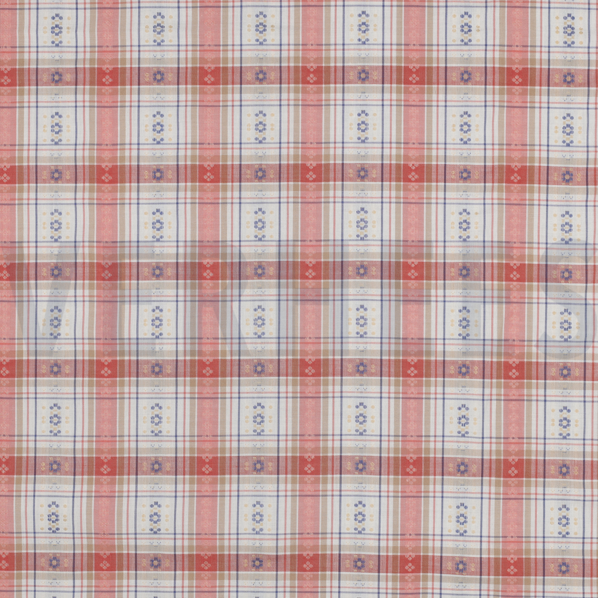 KATOEN JACQUARD DOBBY BLOEMEN ZACHTROZE (high resolution)