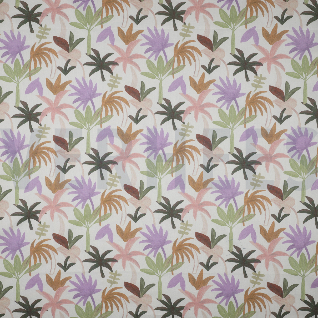 COTON VOILE DIGITAL PALM HAVEN LILAS (high resolution)