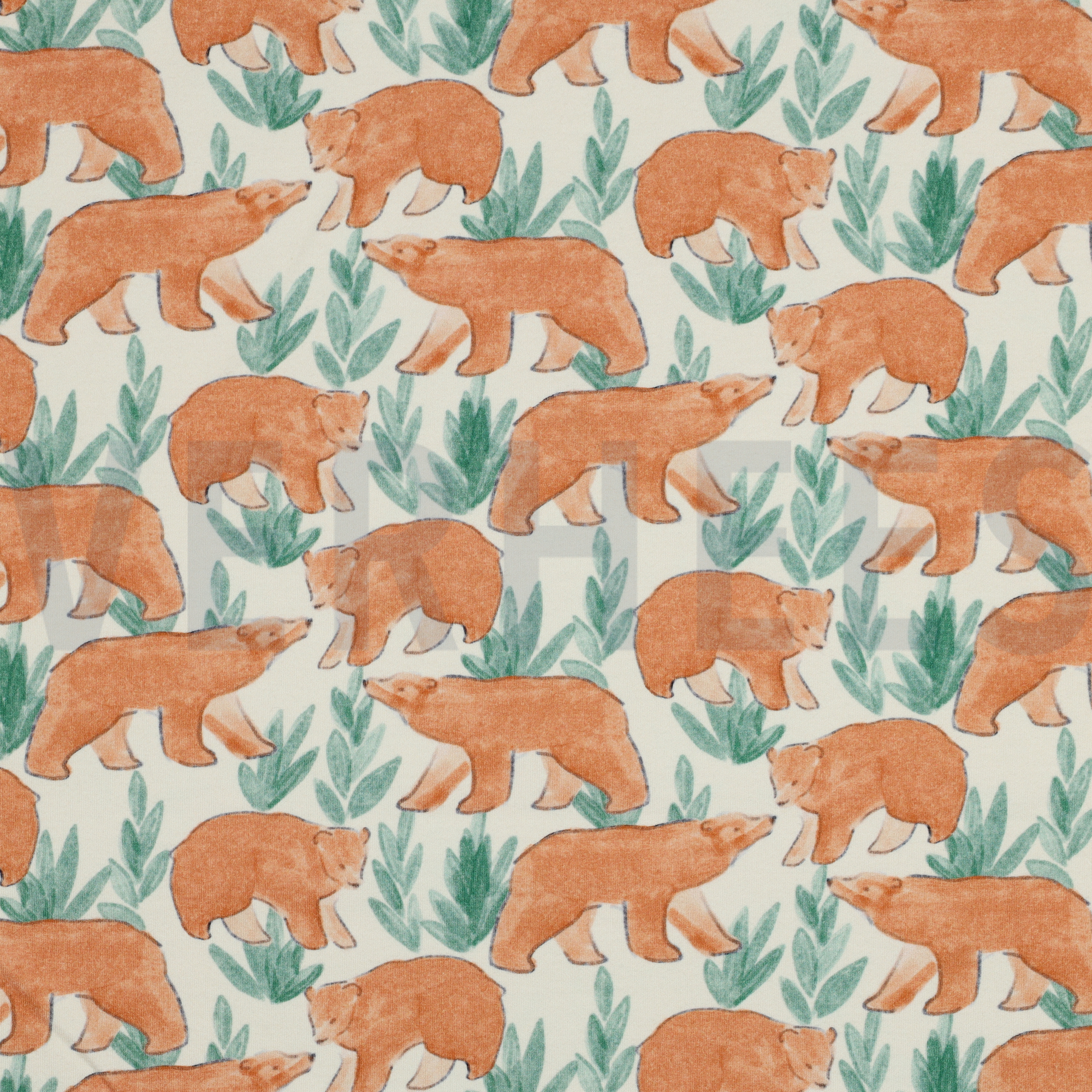 FRENCH TERRY DIGITAL BEARS ECRU (high resolution)