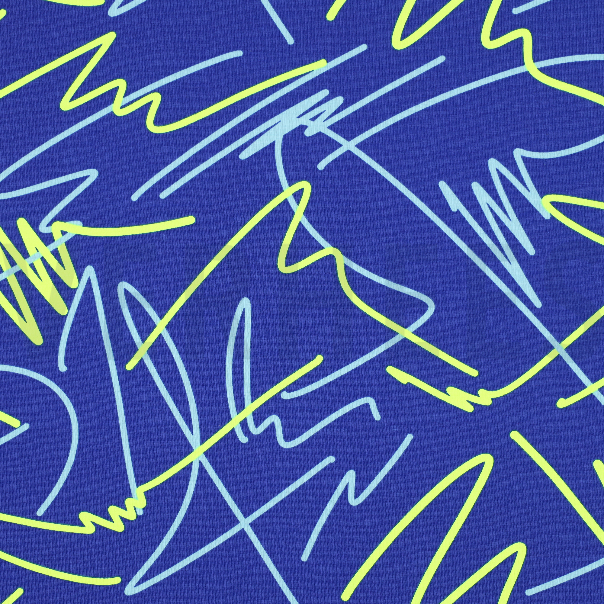 JERSEY NEON ABSTRAKT KOBALTBLAU (high resolution)