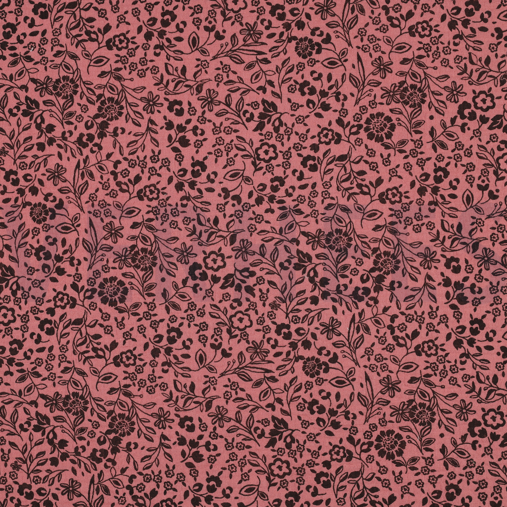 DOUBLE GAUZE FLOWERS BURGUNDY (high resolution)