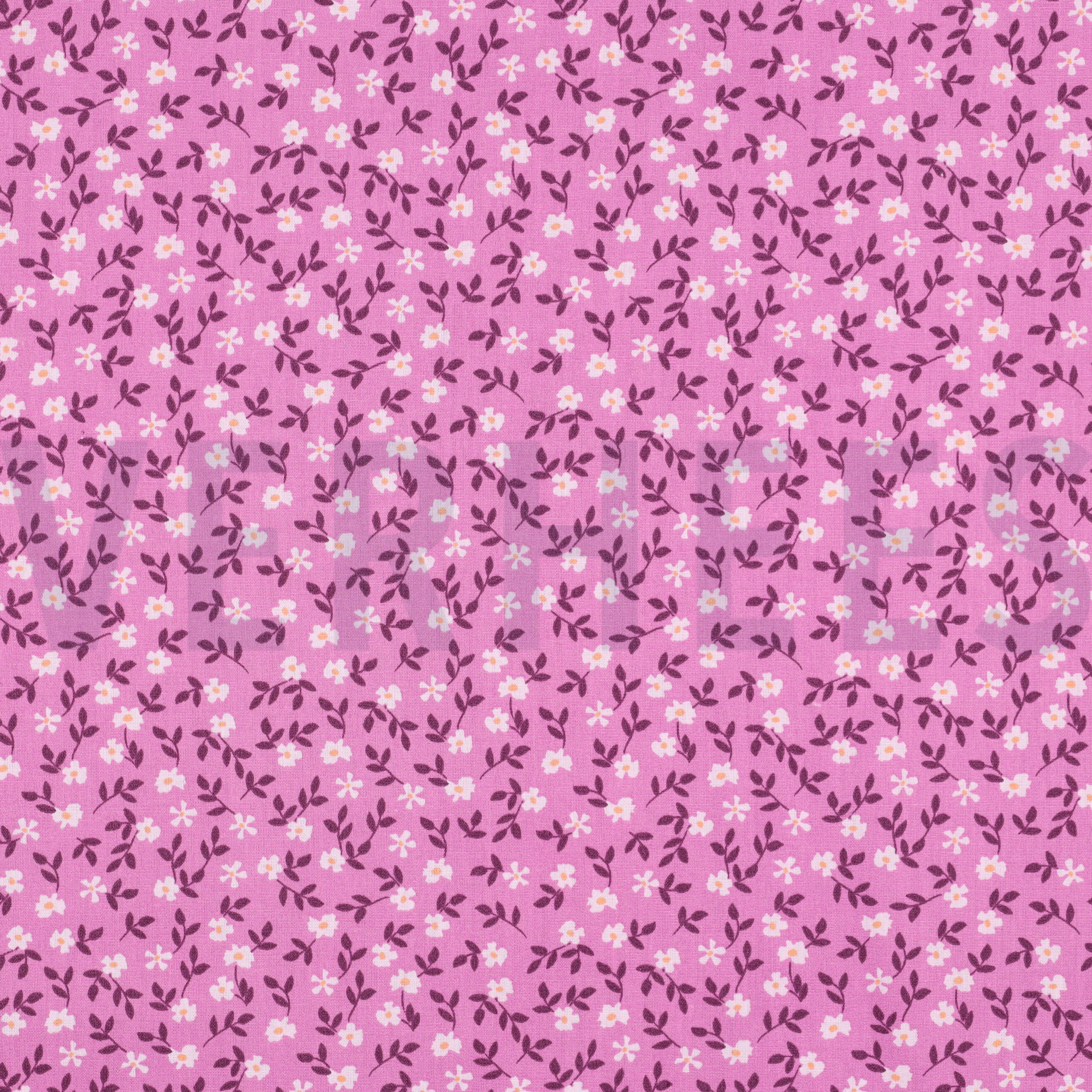 POPLIN GOTS FLOWERS PURPLE (high resolution)