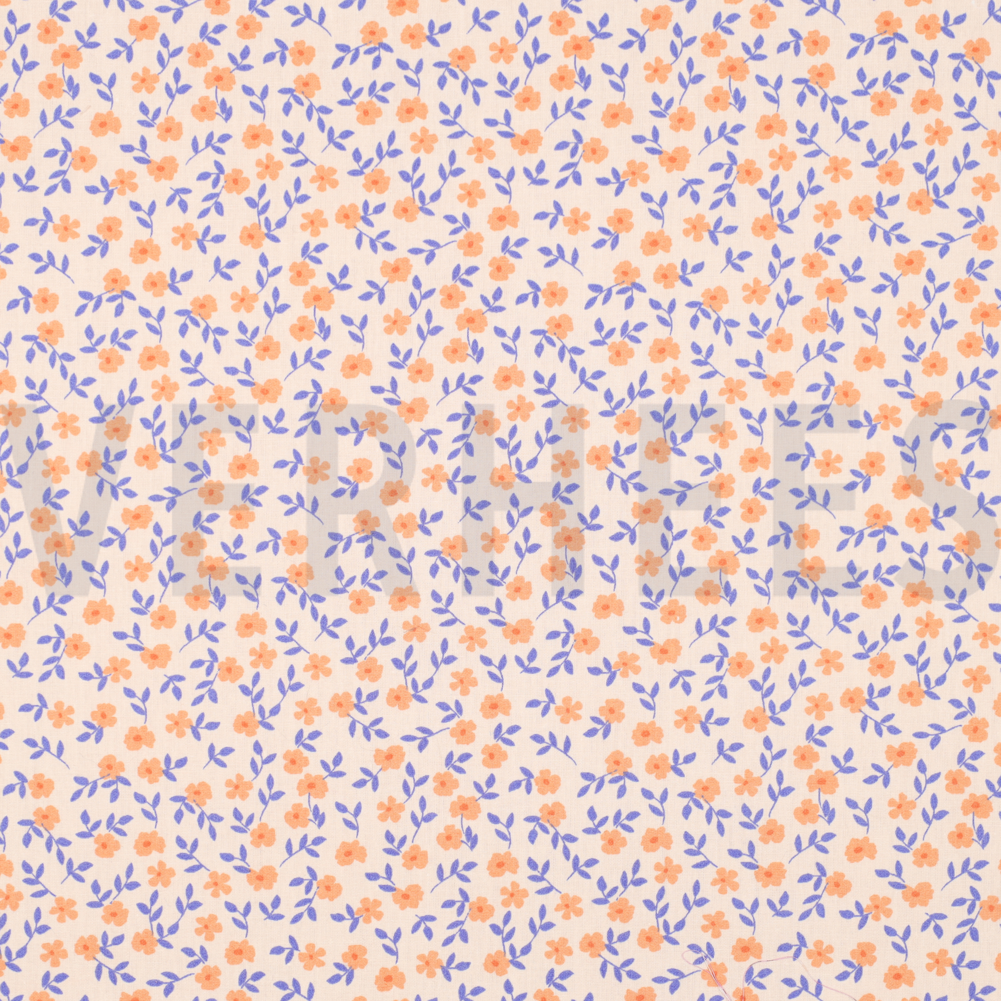 POPLIN GOTS FLOWERS PEACH (high resolution)