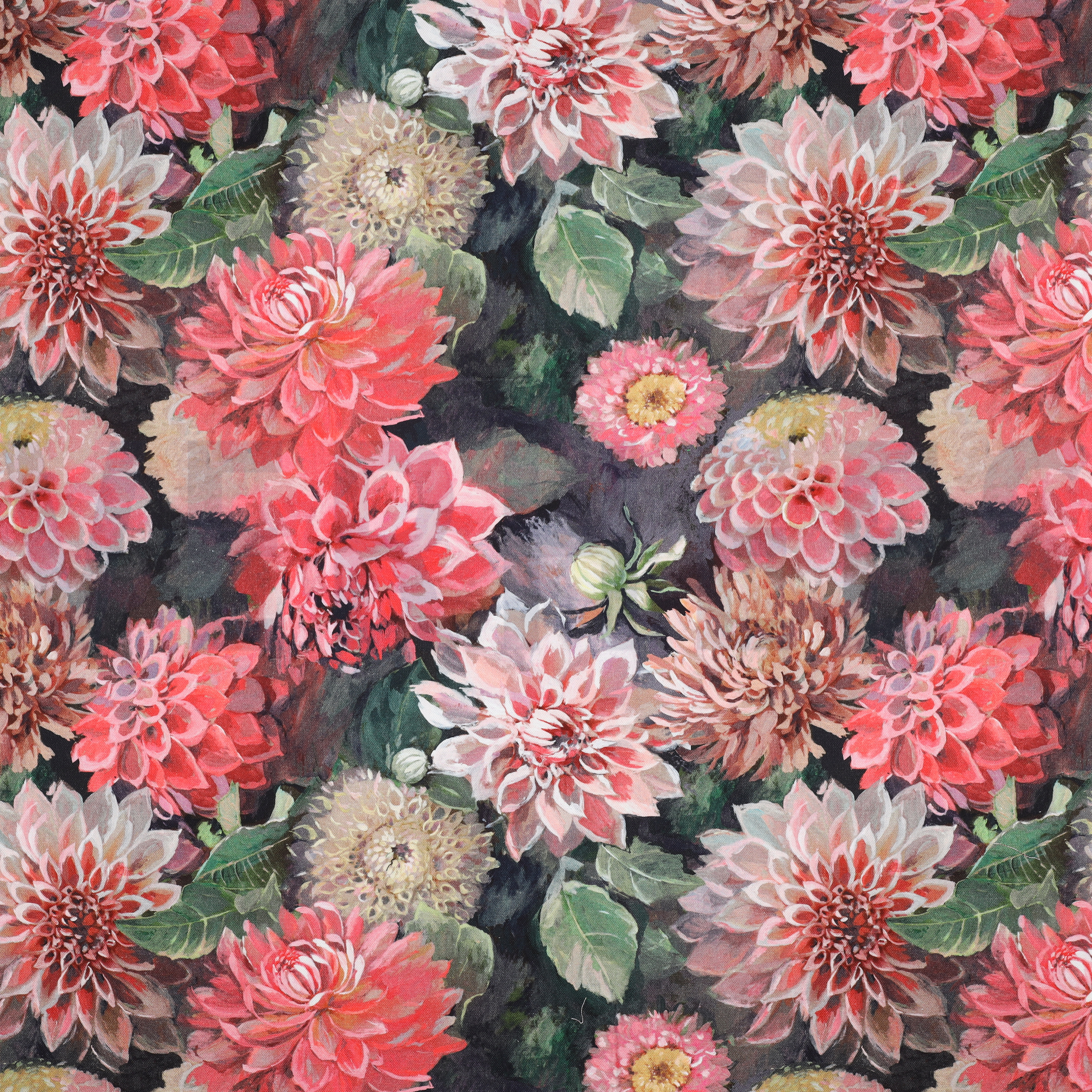 CANVAS DIGITAL BLUMEN ROT (high resolution)