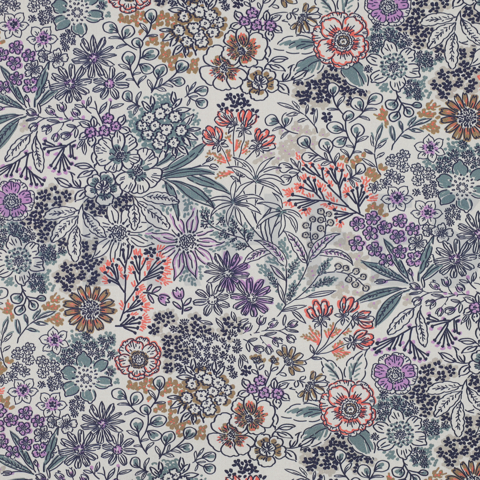 FINE POPLIN DIGITAL FLOWERS OFFWHITE (high resolution)