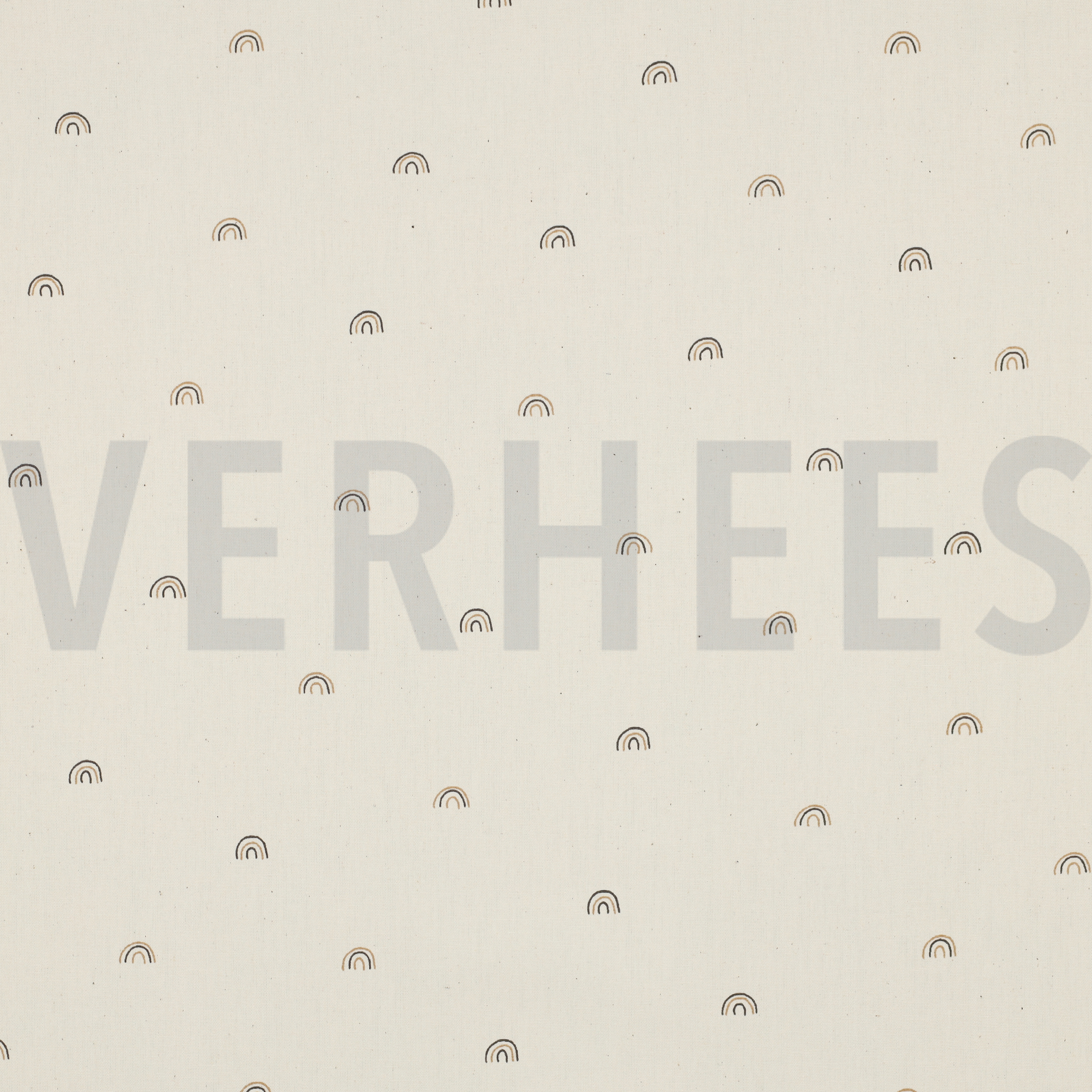 BAUMWOLLE POPELINE GOTS NATURAL REGENBÖGEN NATUR (high resolution)