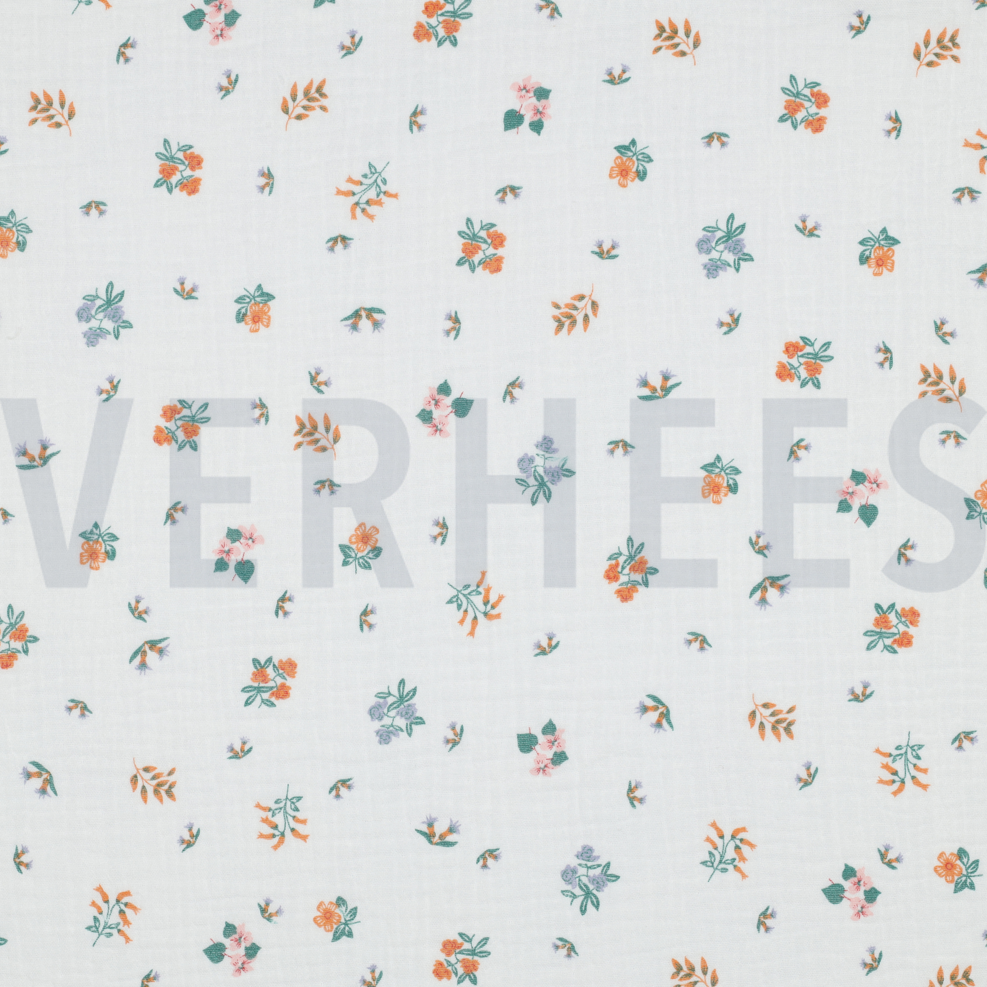 DOUBLE GAUZE BLOEMEN WIT (high resolution)