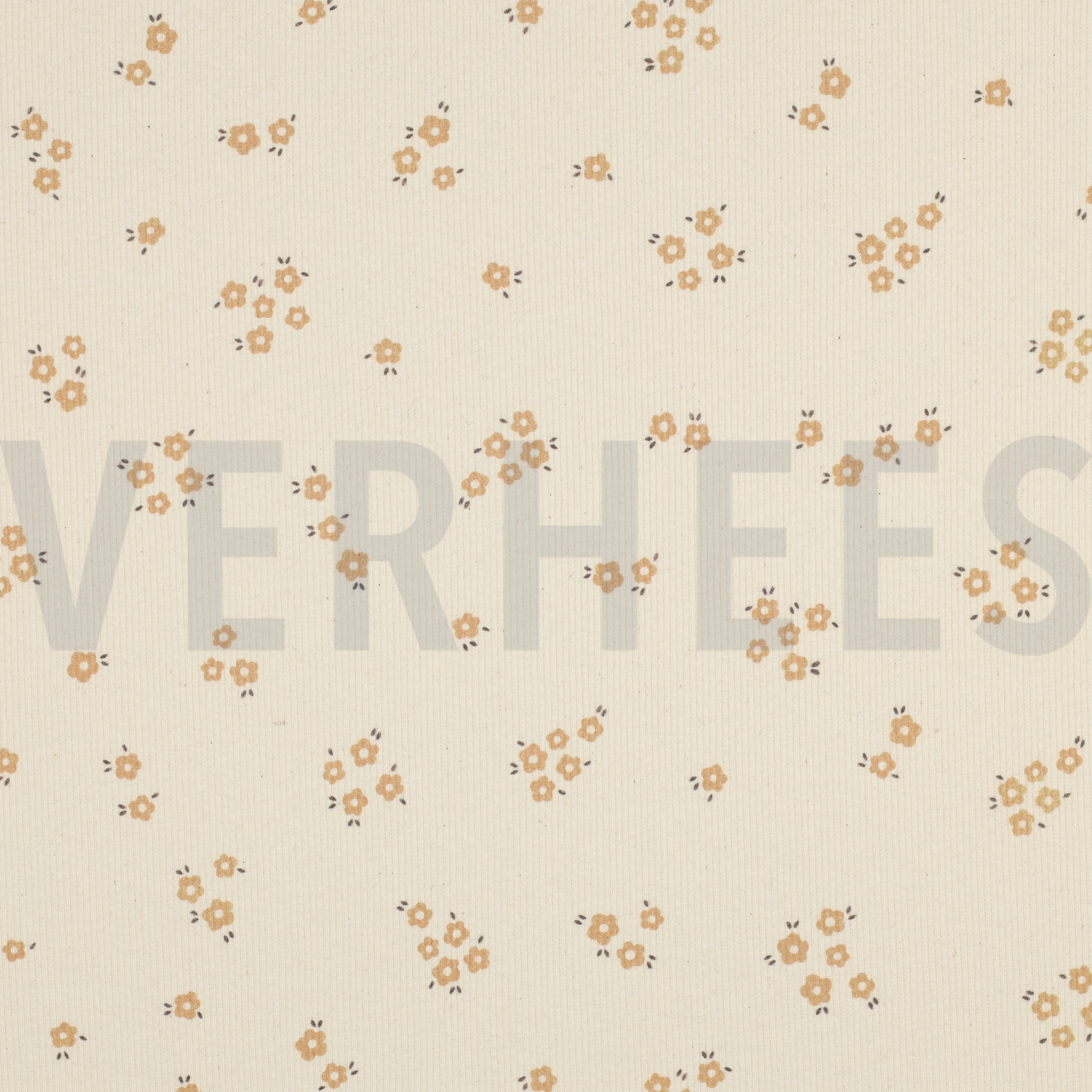 RIB JERSEY GOTS NATURAL FLOWERS NATURAL (high resolution)