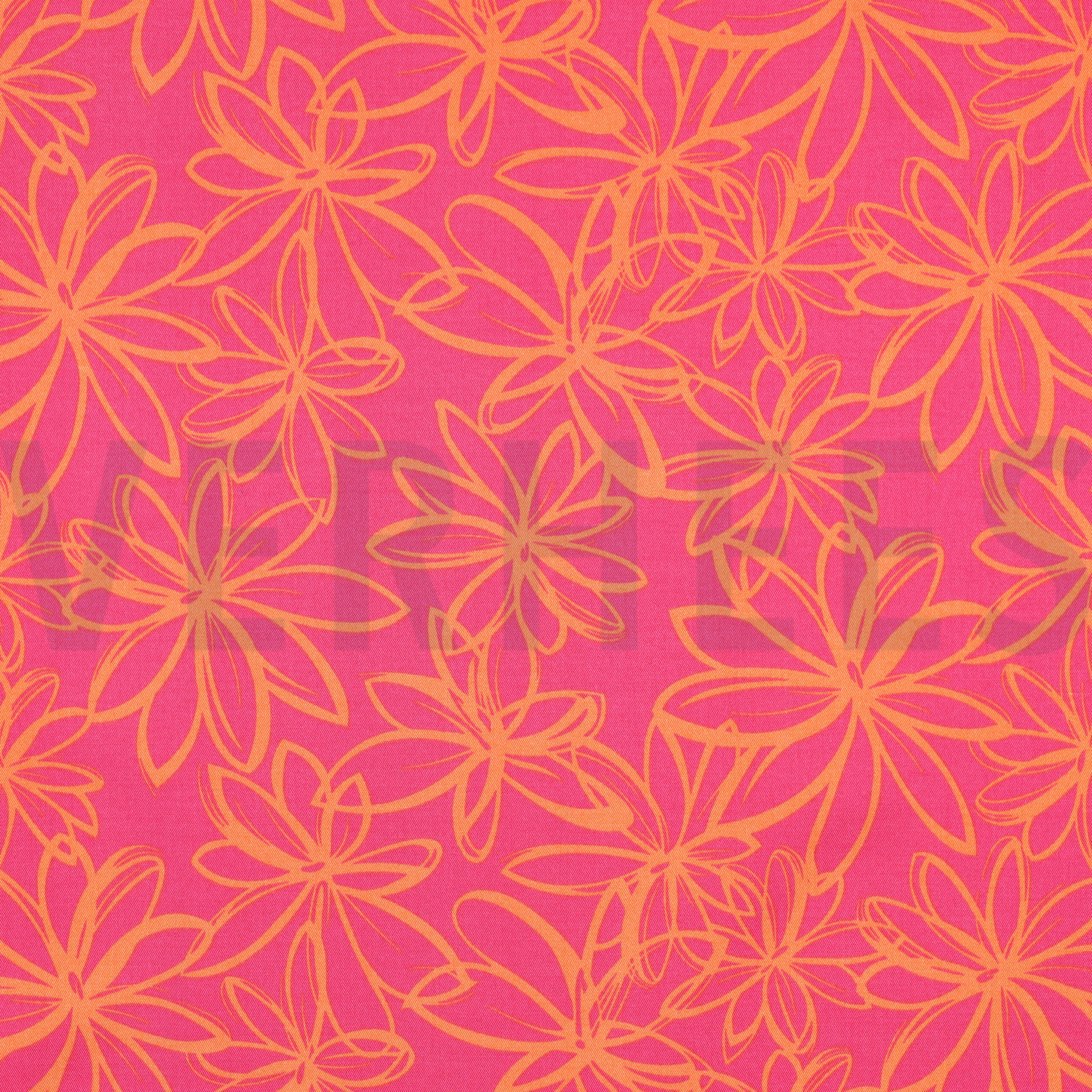 VISCOSE ROSELLA STRETCH FLOWERS FUCHSIA (high resolution)