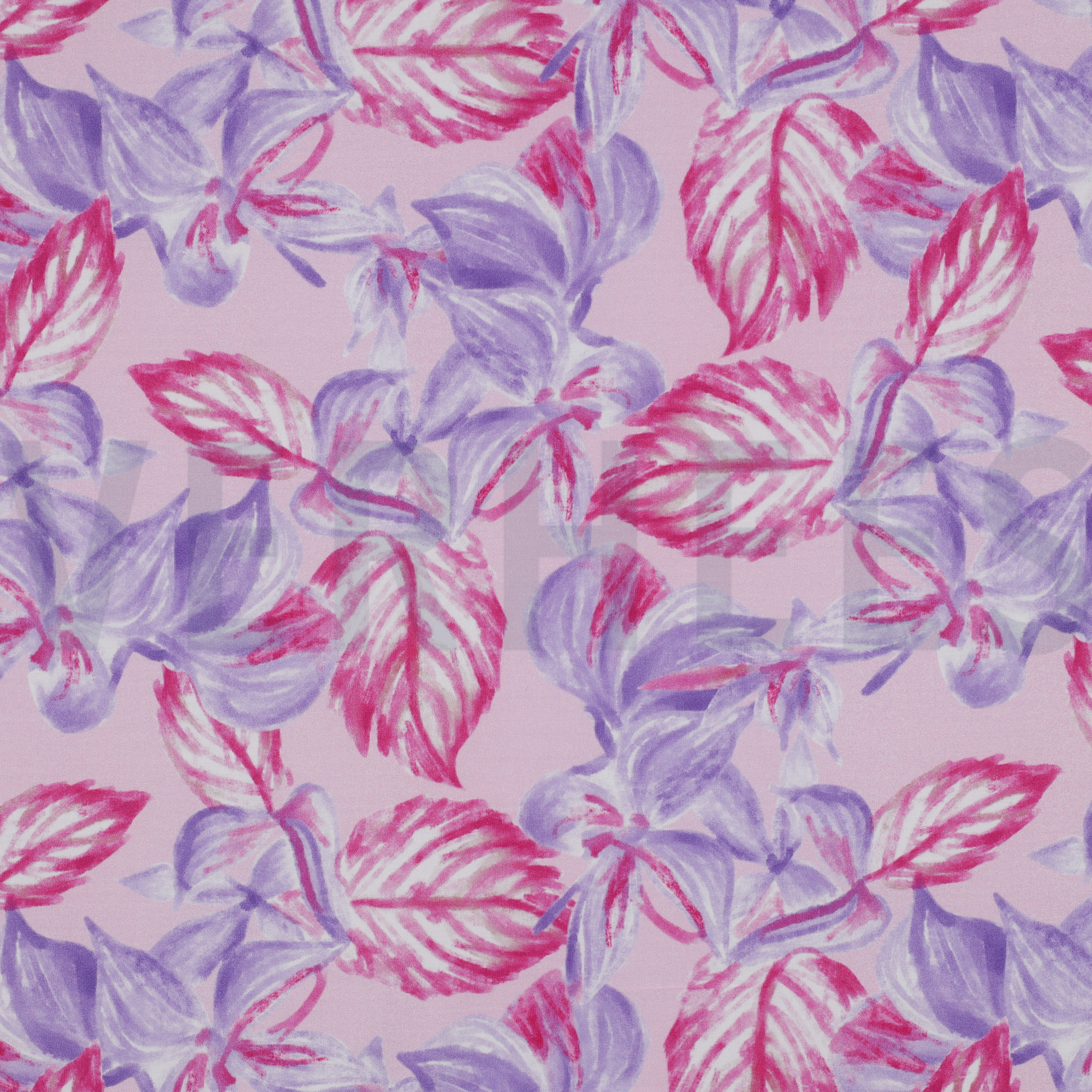 VISCOSE RADIANCE DIGITAAL BLADEREN ROZE (high resolution)