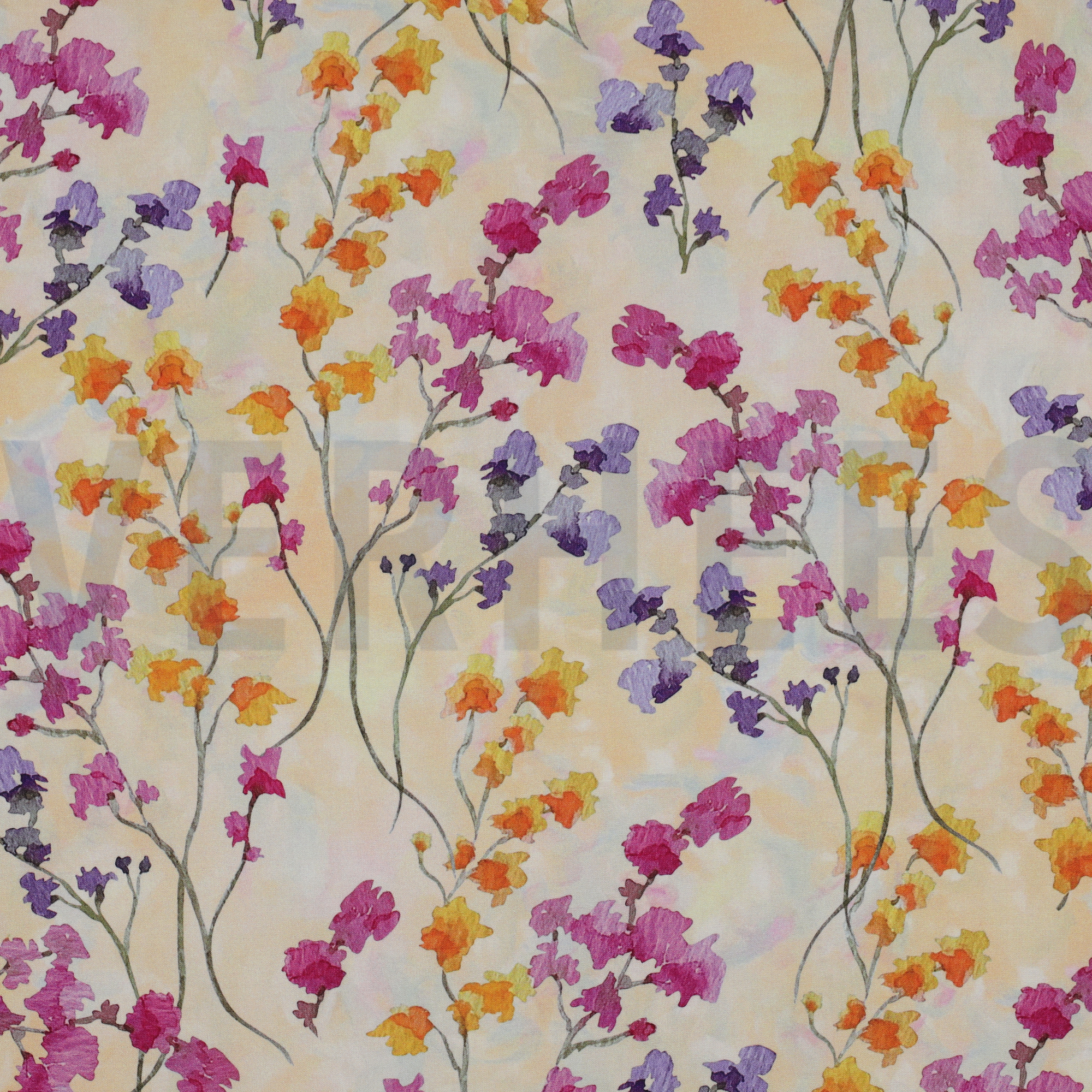 VISCOSE RADIANCE DIGITAL FLOWERS LIGHT YELLOW (high resolution)