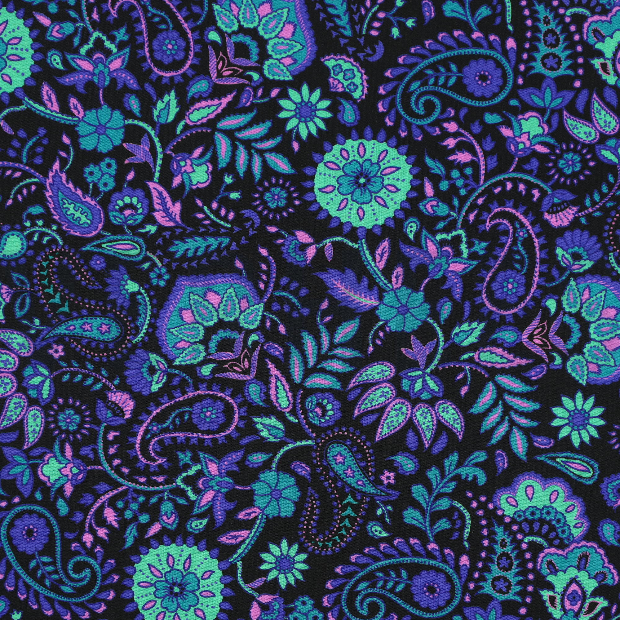 LENZING™ ECOVERO™ DIGITAL PAISLEY BLACK (high resolution)