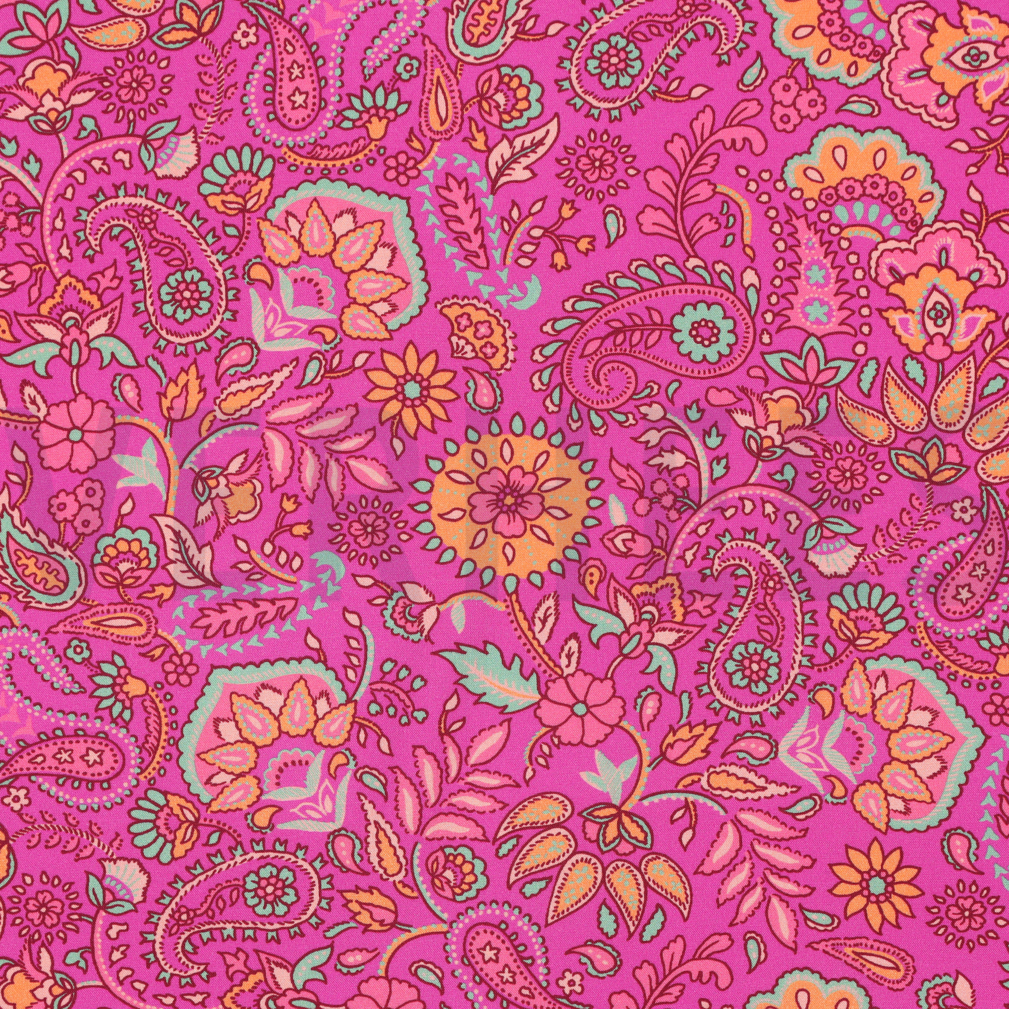LENZING™ ECOVERO™ DIGITAAL PAISLEY FUCHSIA (high resolution)