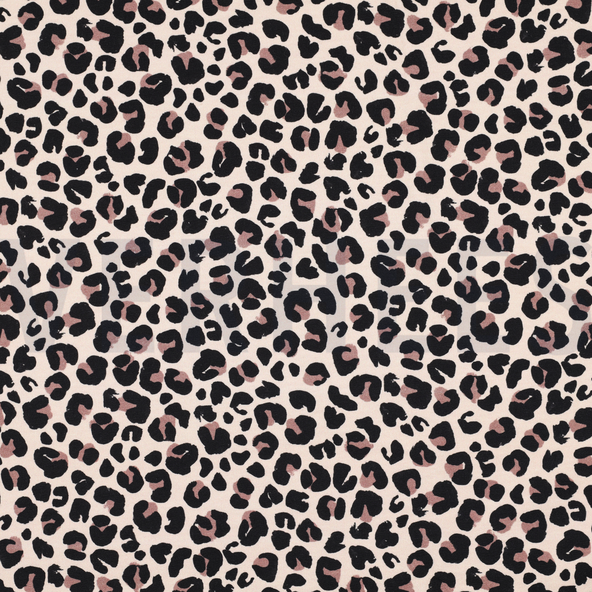 FRENCH TERRY DIGITAL LUSTIGE GESICHTER BEIGE (high resolution)