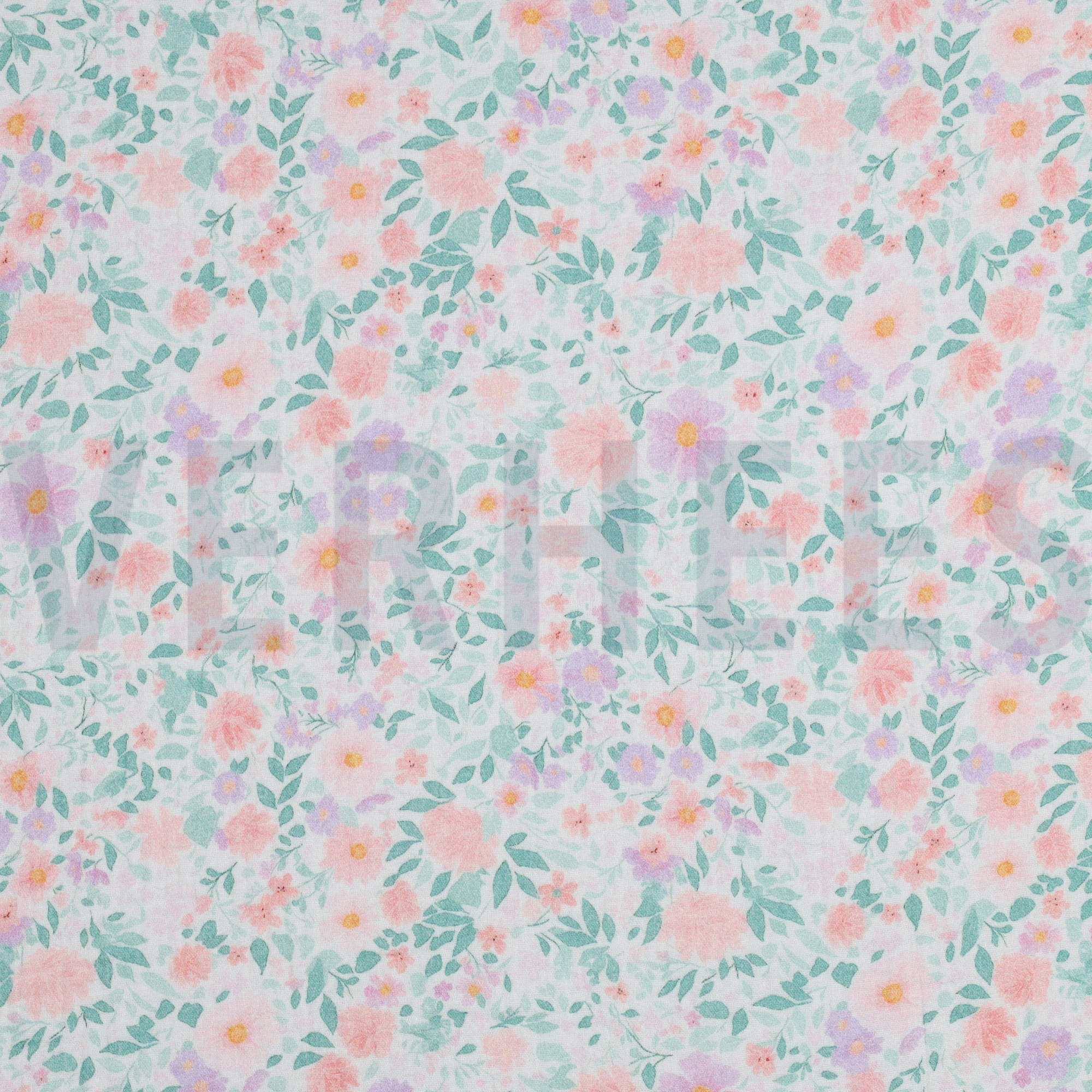 DOUBLE GAUZE DIGITAL FLOWERS WHITE (high resolution)
