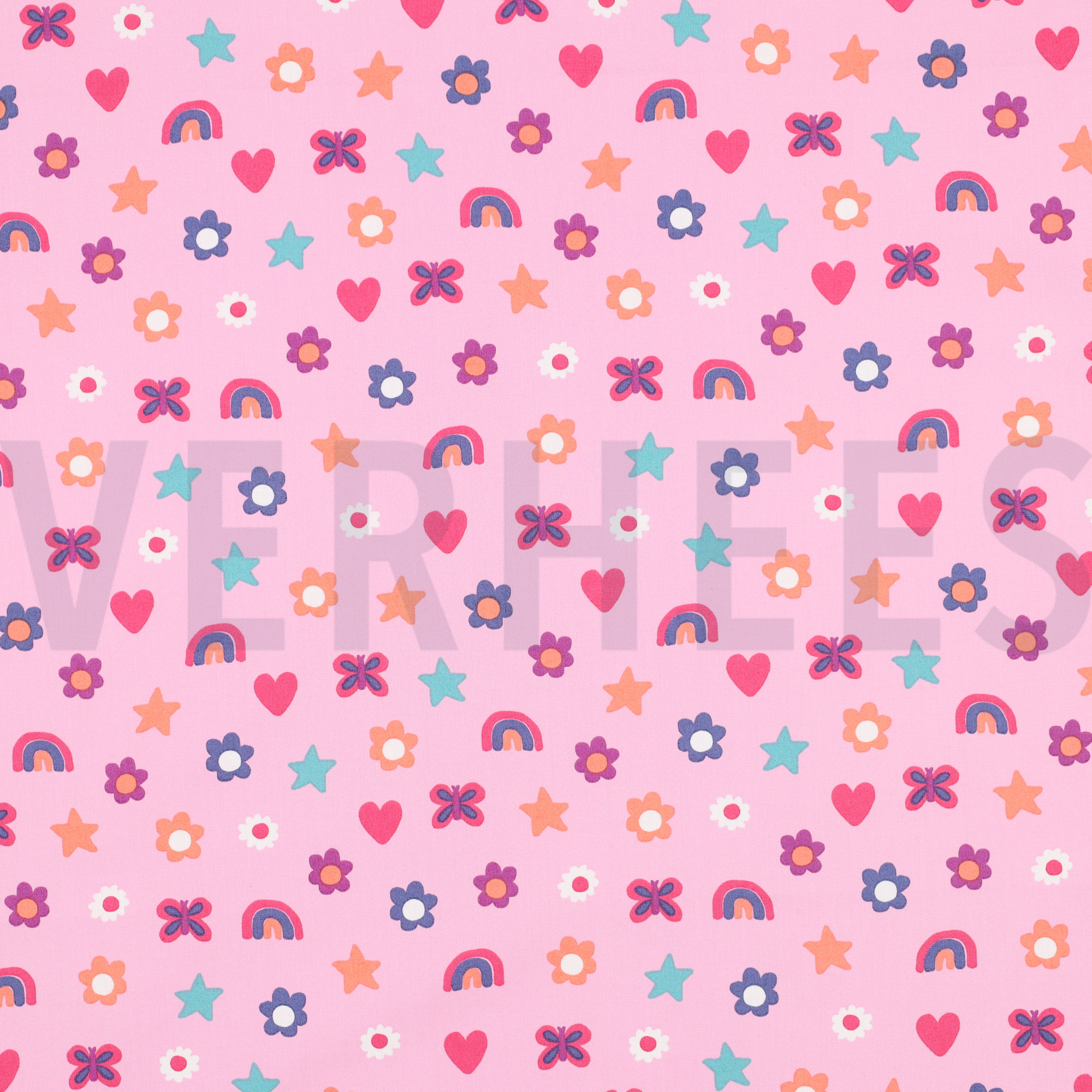 POPELINE DE COTON AMOUR ROSE CLAIR (high resolution)