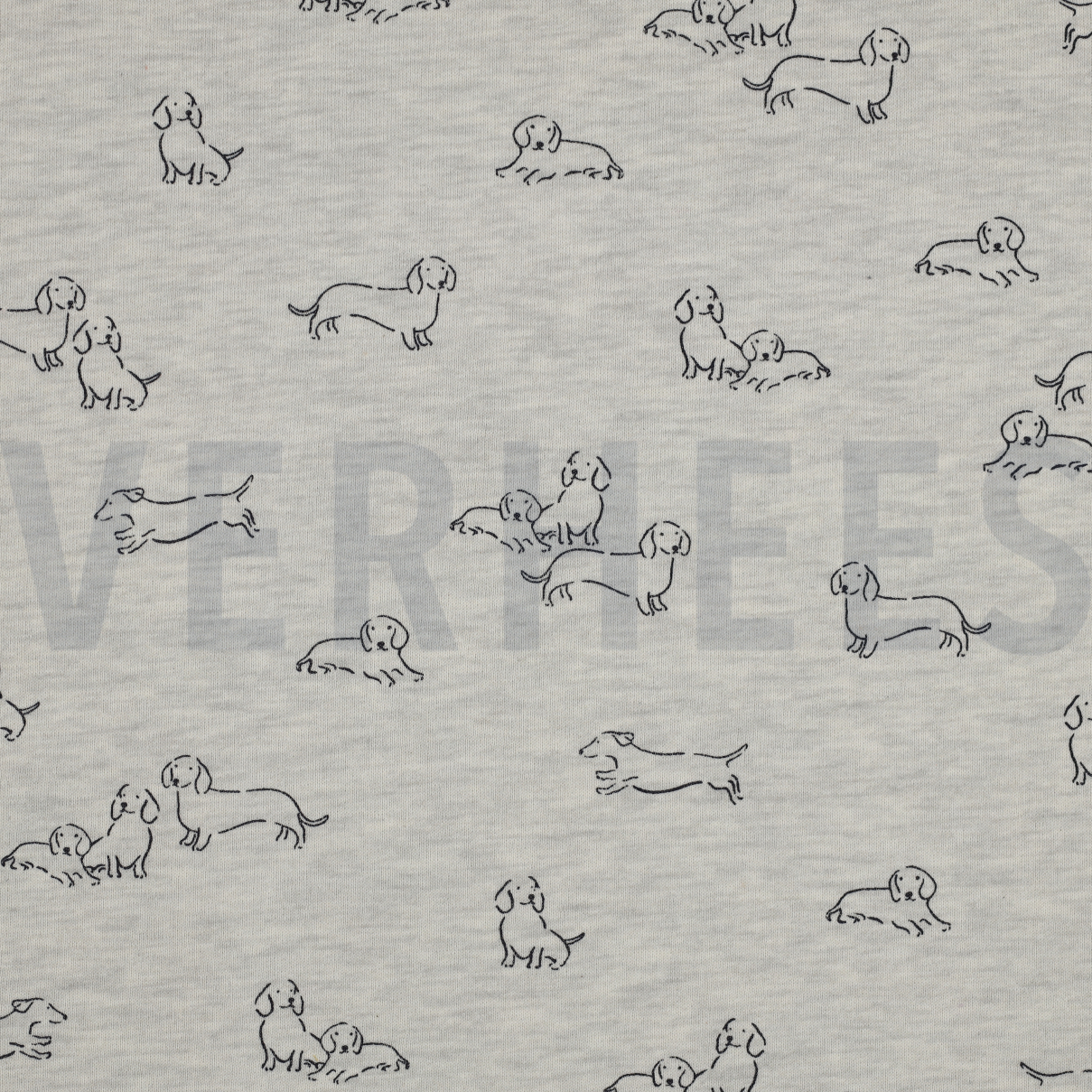 SWEAT MELANGE CHIENS ÉCRU MÉLANGÉ (high resolution)