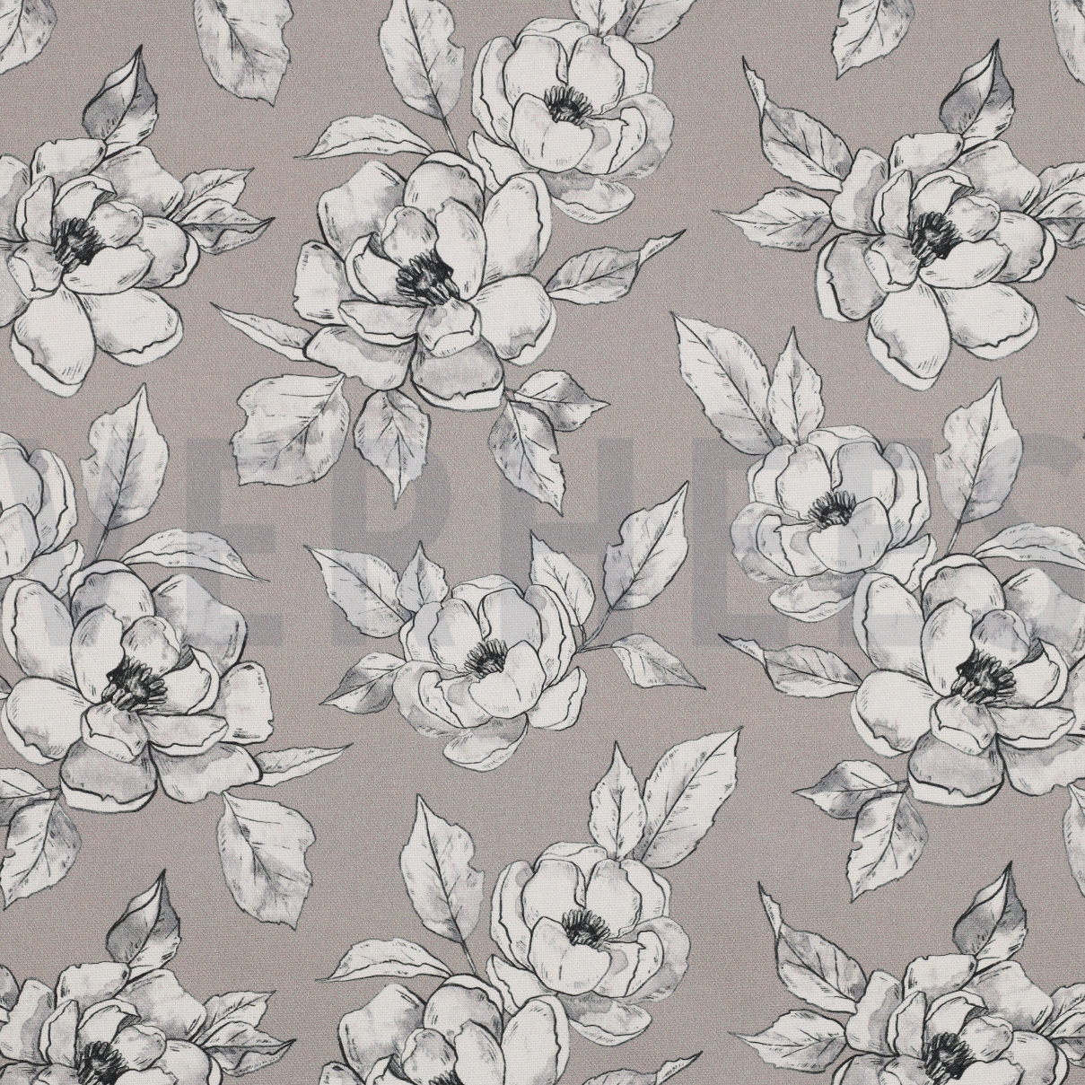 CANVAS DIGITAAL BLOEMEN TAUPE (high resolution)