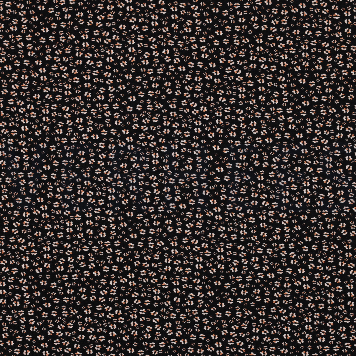 BAMBOE KATOEN JERSEY BLOEMEN ZWART (high resolution)