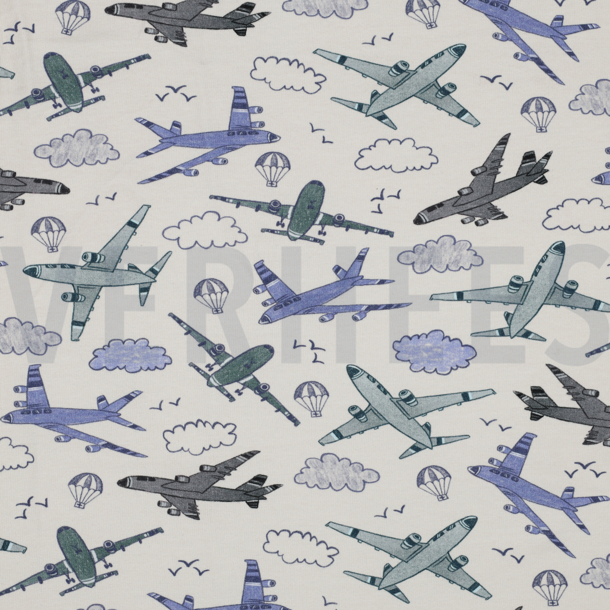 JERSEY DIGITAL FLUGZEUGE ECRU (high resolution)