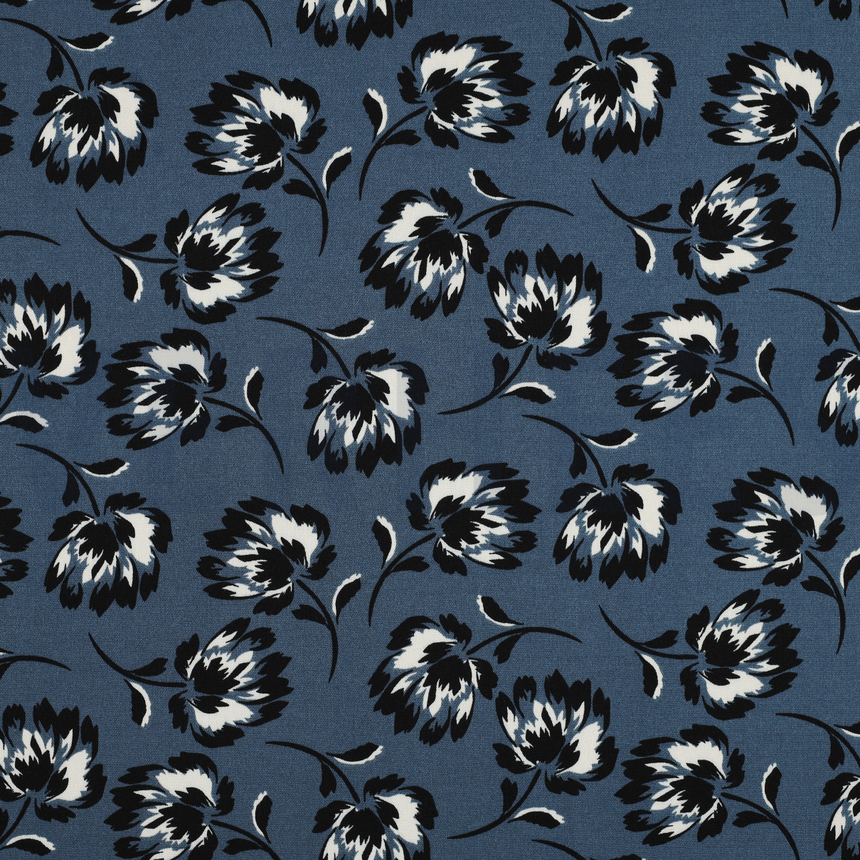 VISCOSE ROSELLA STRETCH BLOEMEN BLAUW (high resolution)