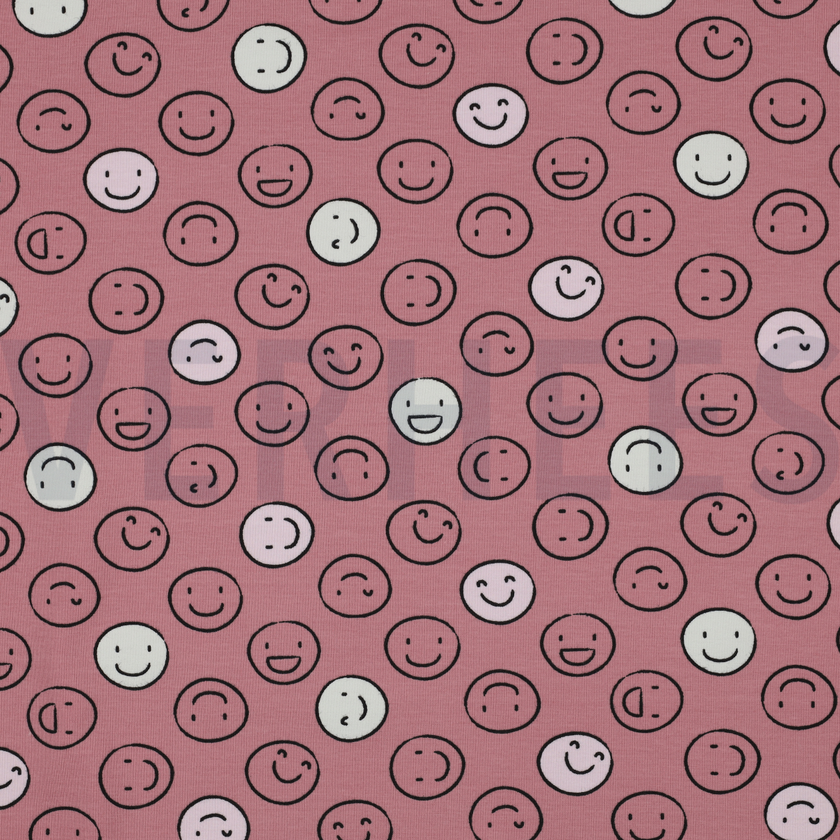 JERSEY PHOSPHORESCENTS SMILEYS ROUGE (high resolution)