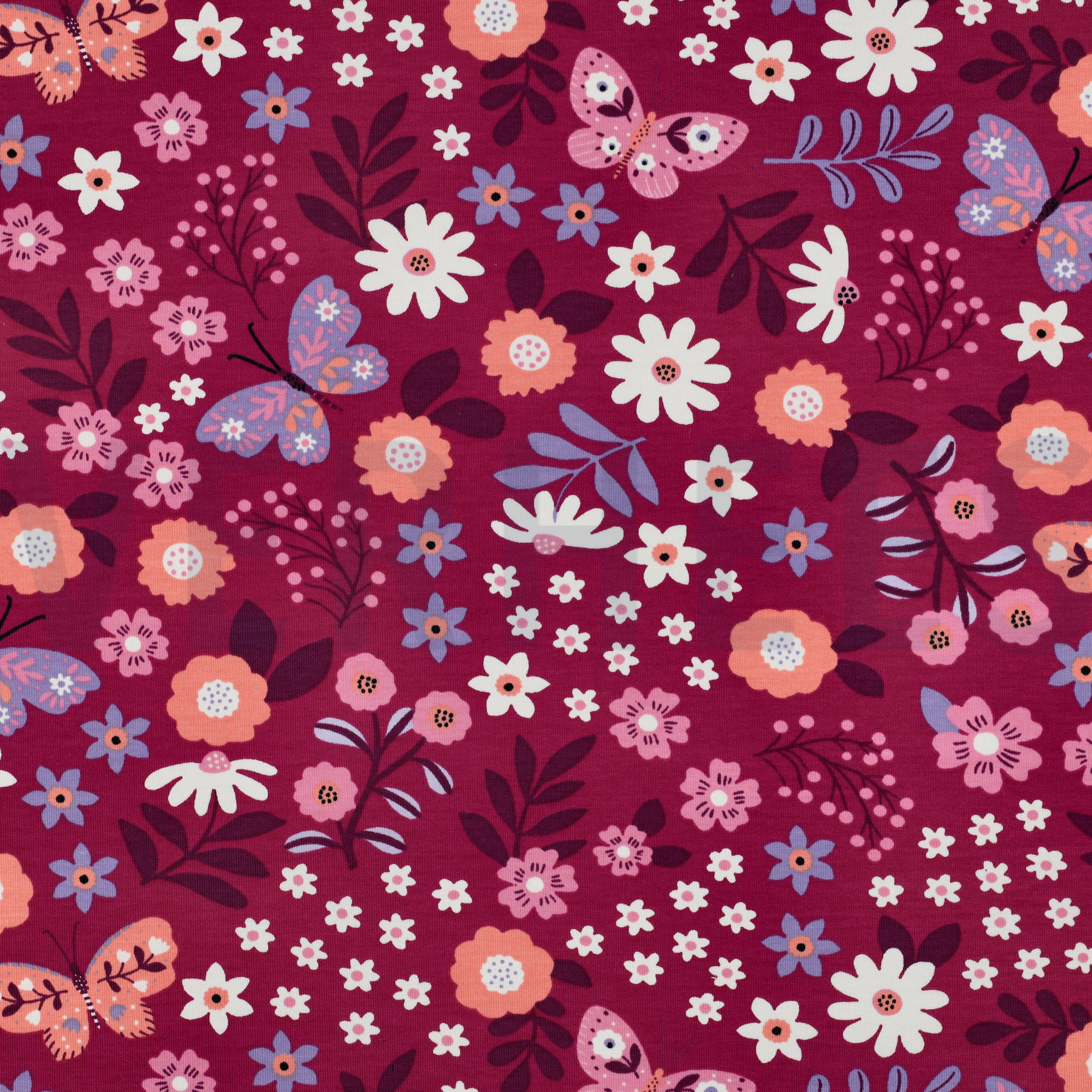 FRENCH TERRY FLOWERS FUCHSIA (high resolution)