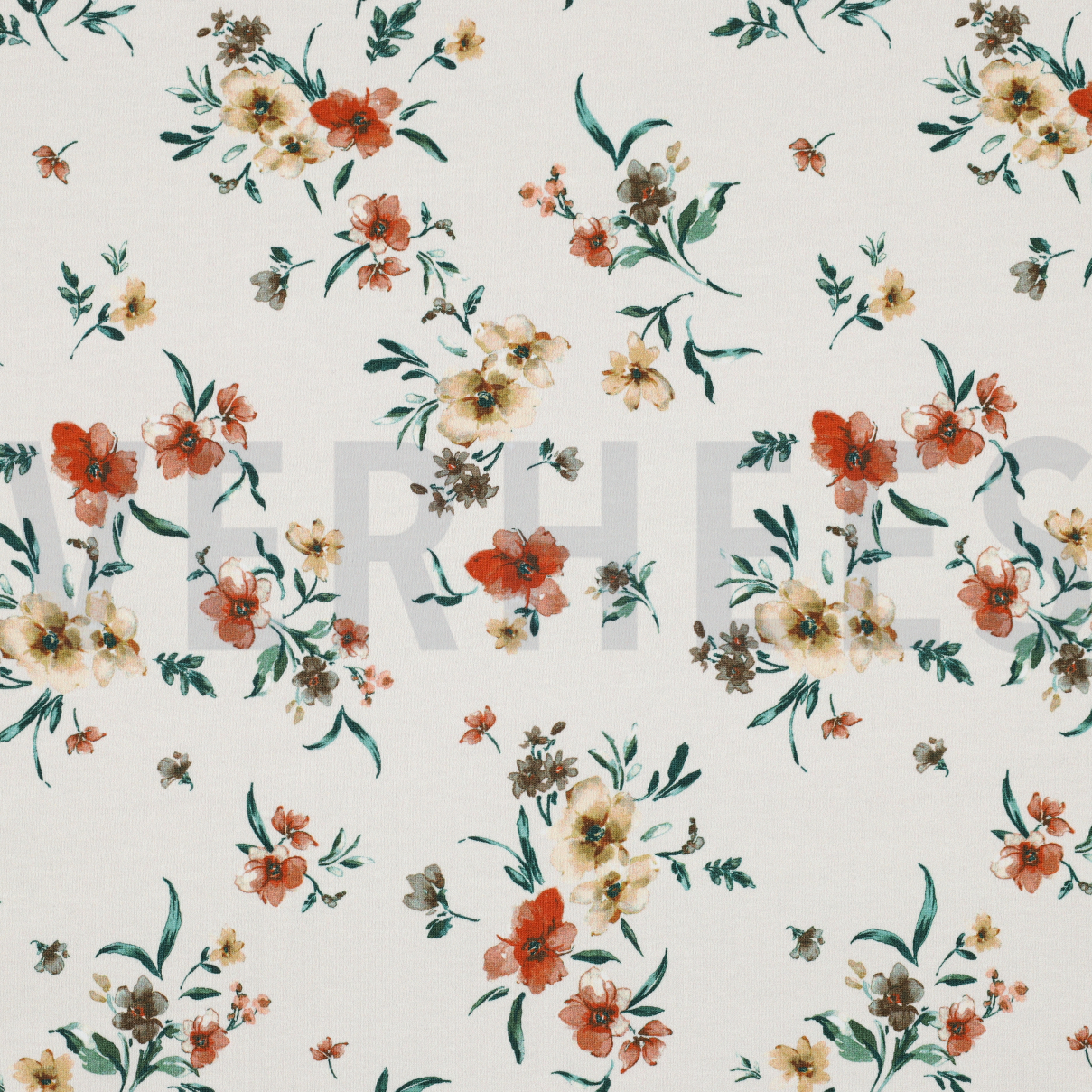 SWEAT DIGITAL FLEURS BLANC NEIGE (high resolution)