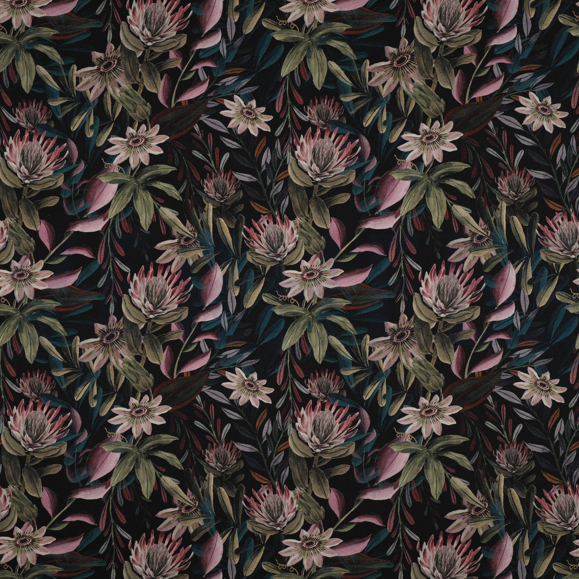 CANVAS DIGITAAL BLOEMEN ZWART (high resolution)