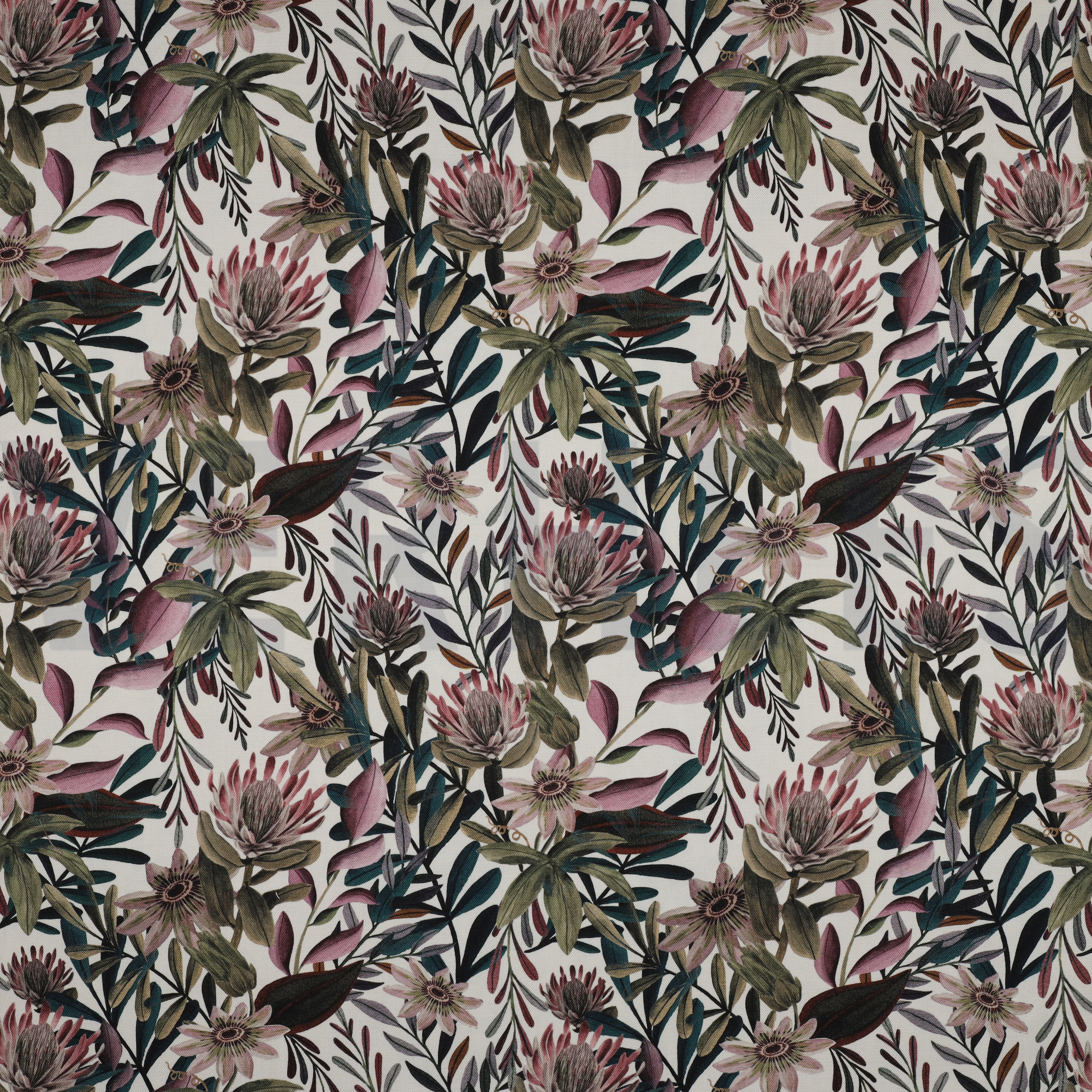 CANVAS DIGITAAL BLOEMEN GEBROKEN WIT (high resolution)