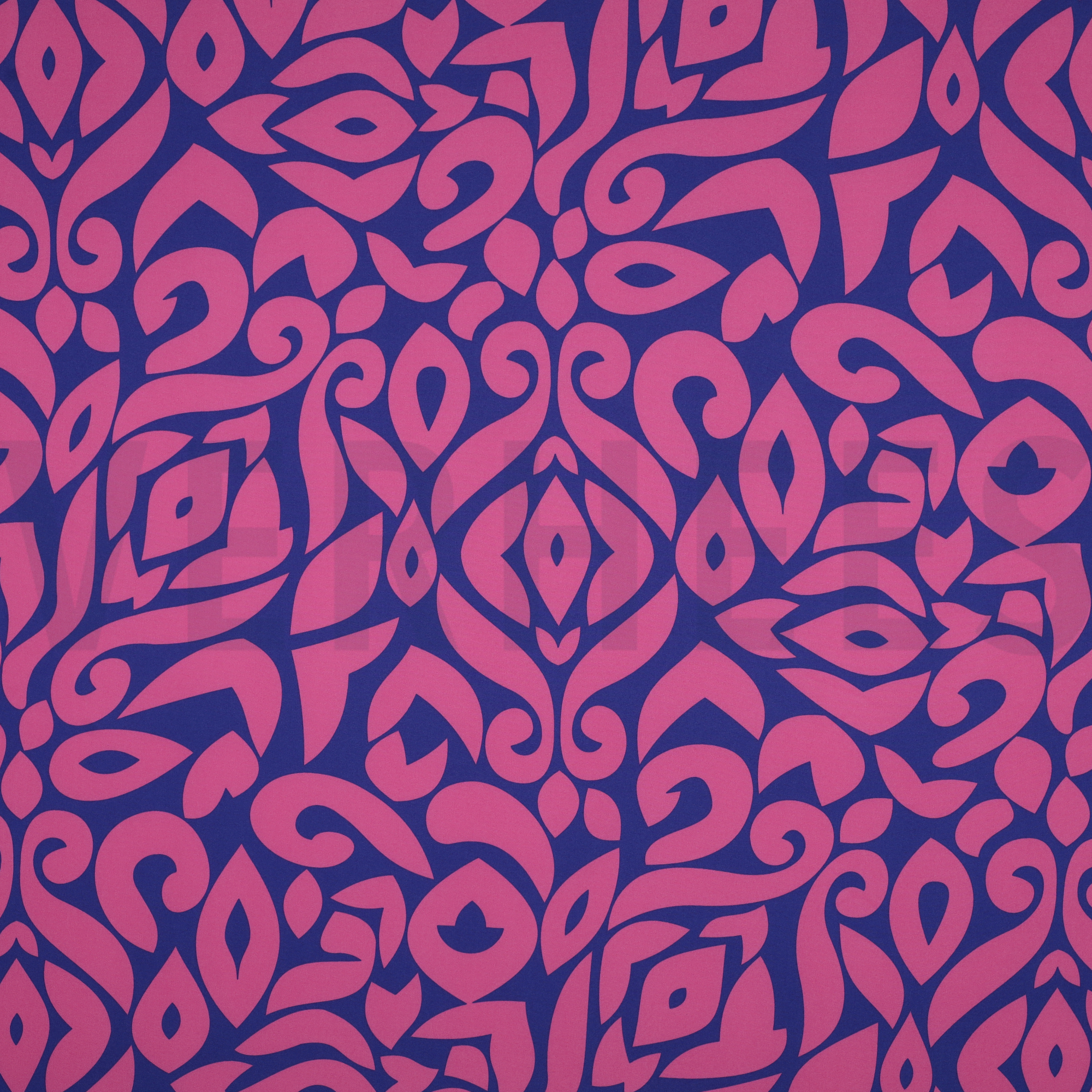 MAGNOLIA STRETCH ABSTRACT KOBALTBLAUW (high resolution)