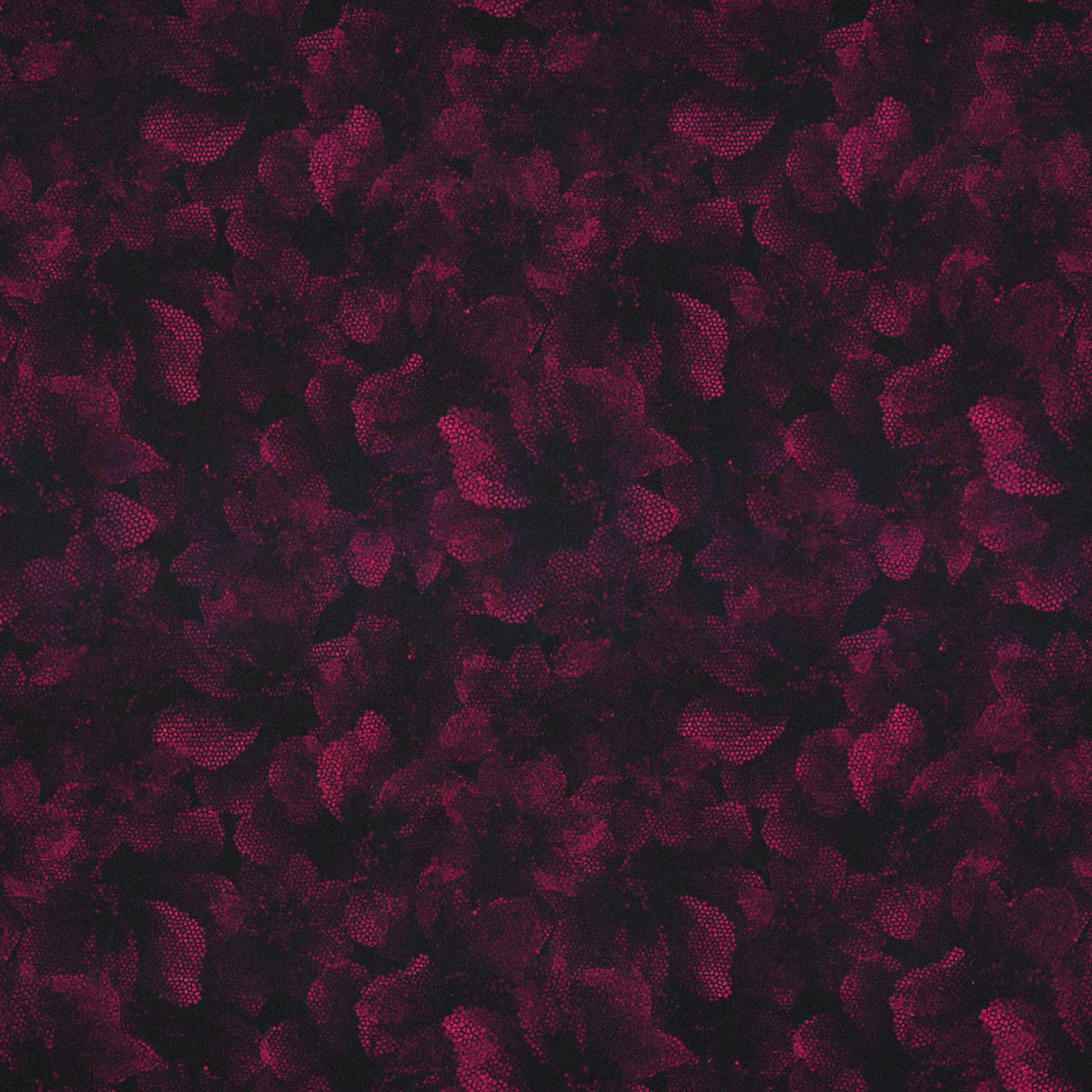 VISCOSE ROSELLA STRETCH DIGITAL FLEURS FUCHSIA (high resolution)