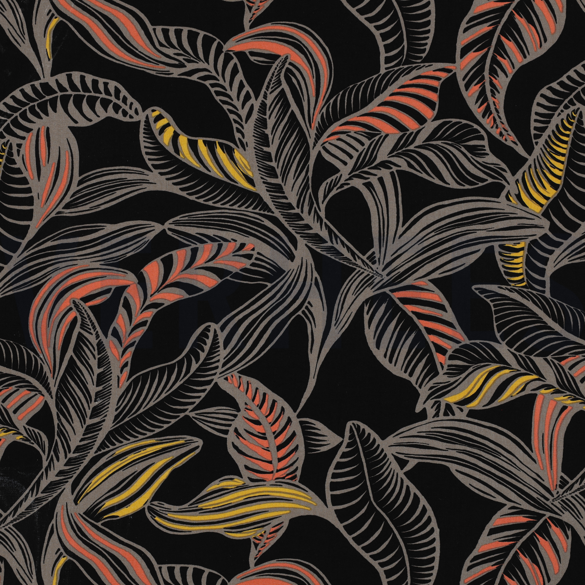 LENZING™ ECOVERO™ LEAVES BLACK (high resolution)