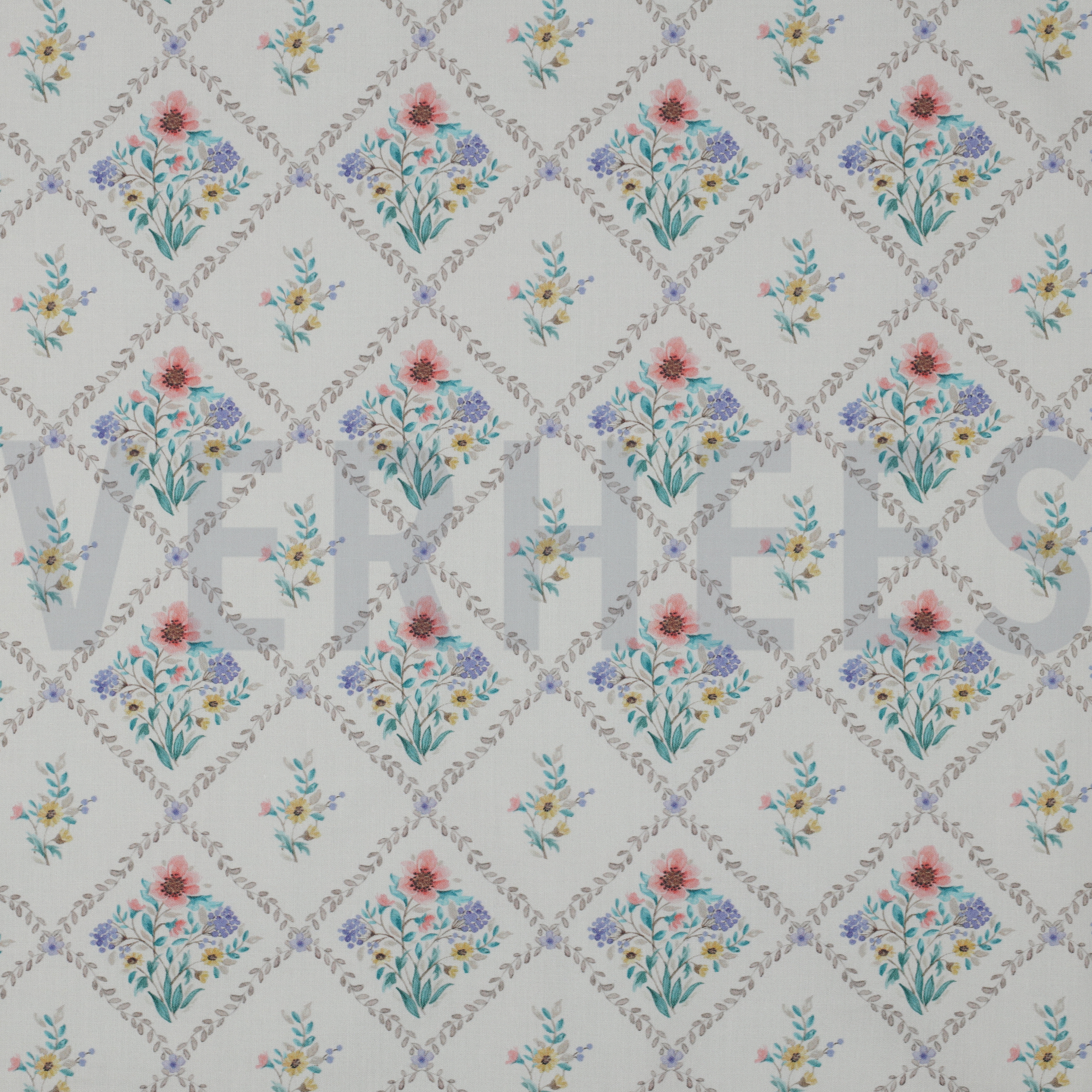 FINE POPLIN DIGITAL FLOWERS OFFWHITE (high resolution)