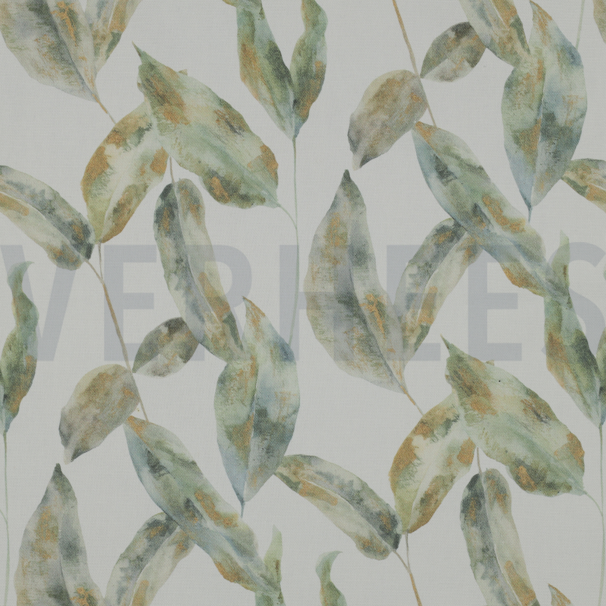 CANVAS DIGITAAL BLADEREN GEBROKEN WIT (high resolution)