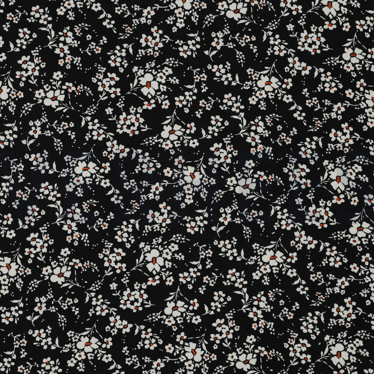 VISCOSE RADIANCE KLEINE BLOEMEN ZWART (high resolution)