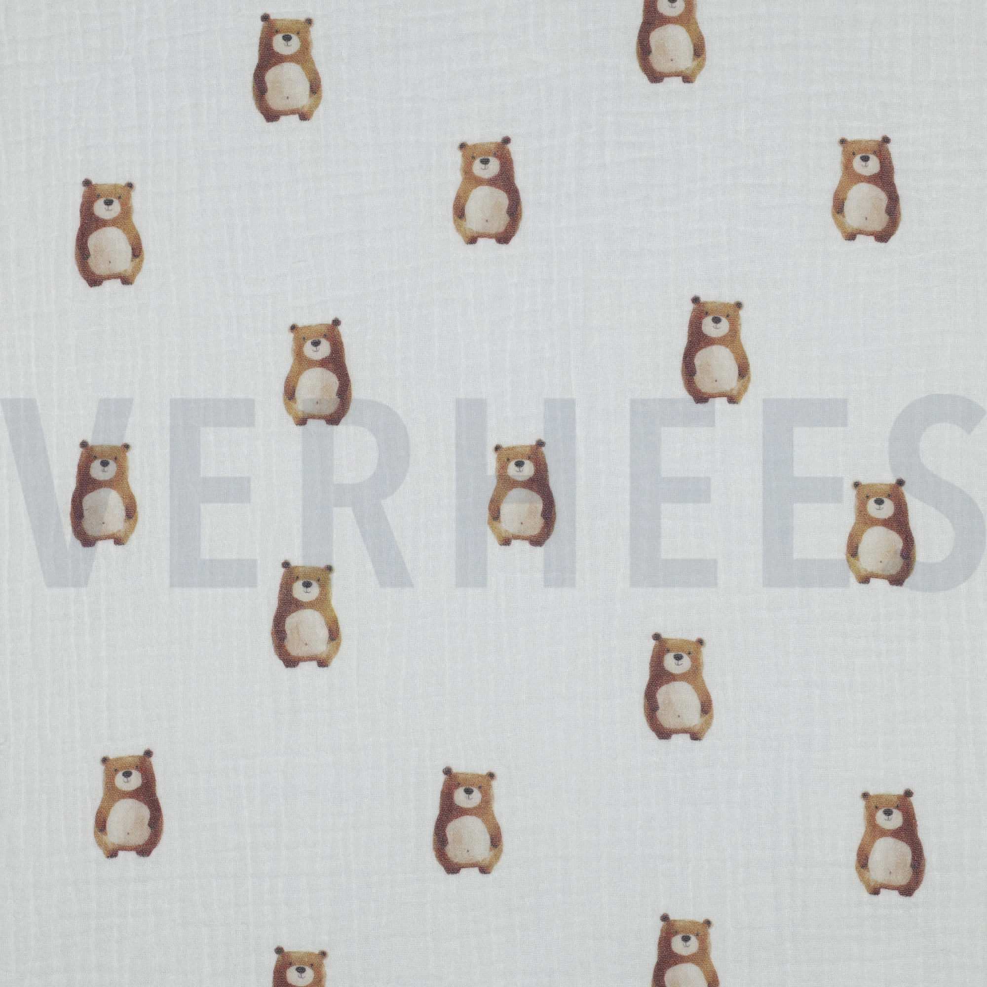 DOUBLE GAUZE GOTS DIGITAL ANIMALS WHITE (high resolution)