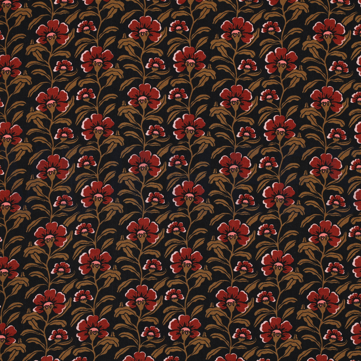 VISCOSE RADIANCE BLOEMEN ZWART (high resolution)
