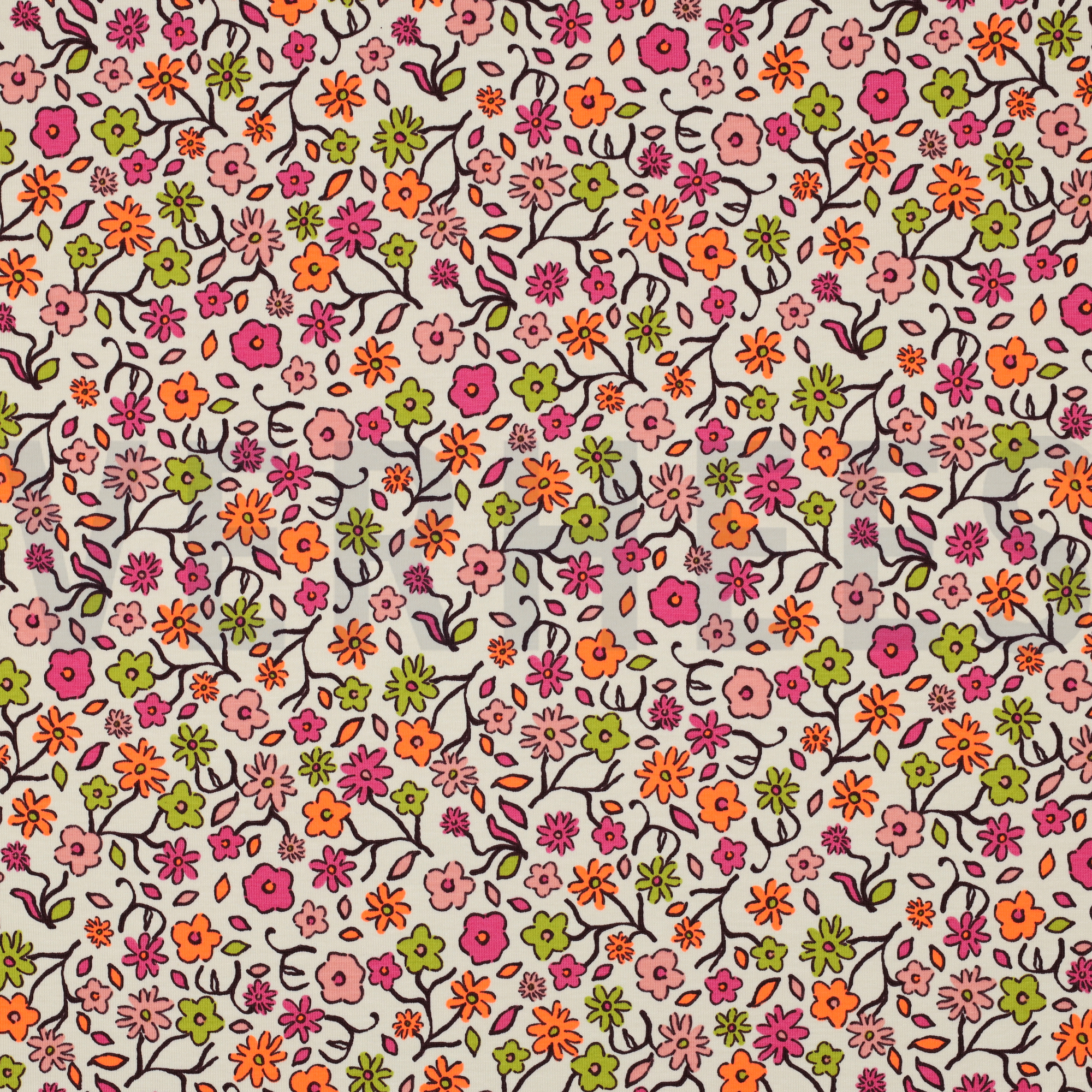 JERSEY NEON FLOWERS WHITE (high resolution)