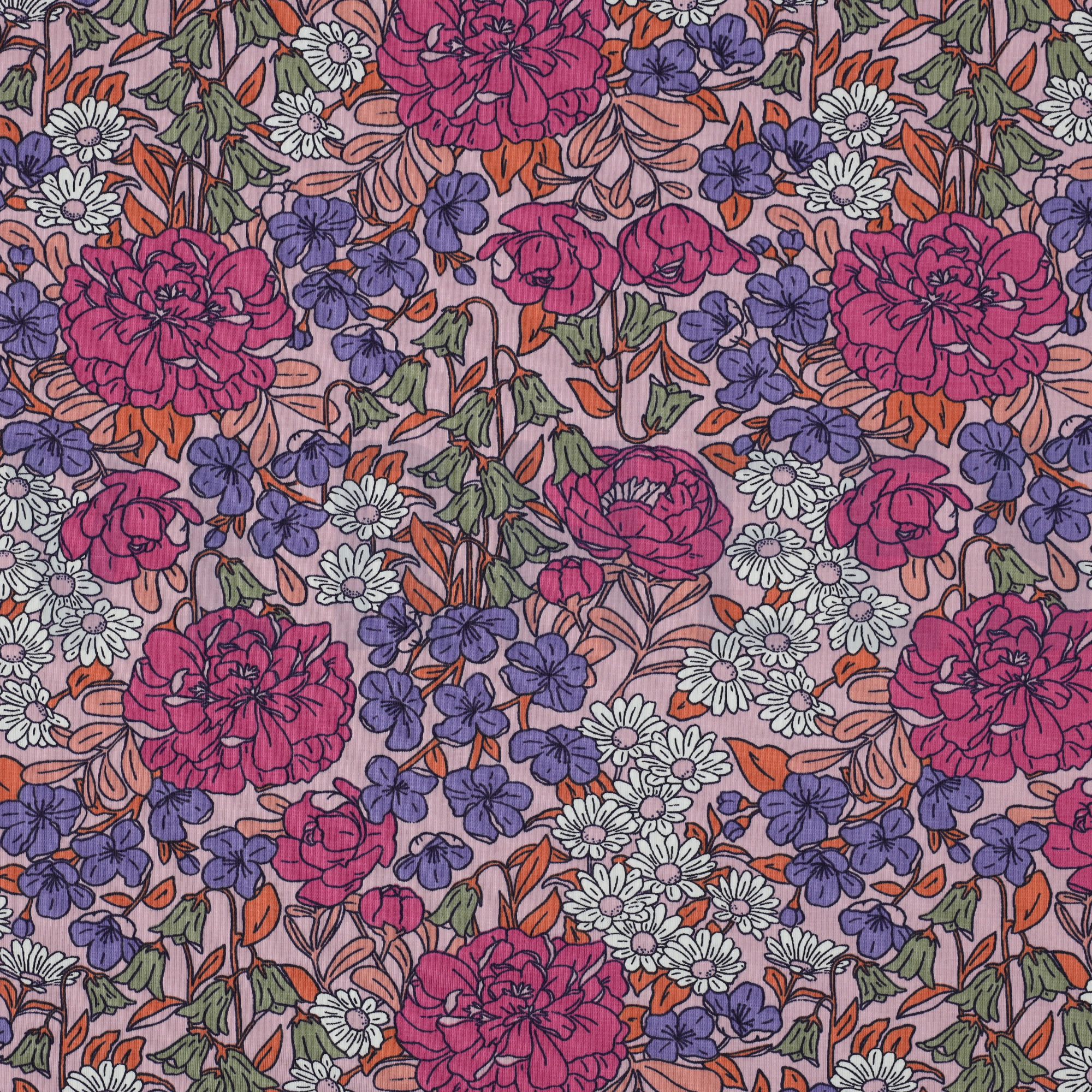 JERSEY FLOWERS ROSE (high resolution)