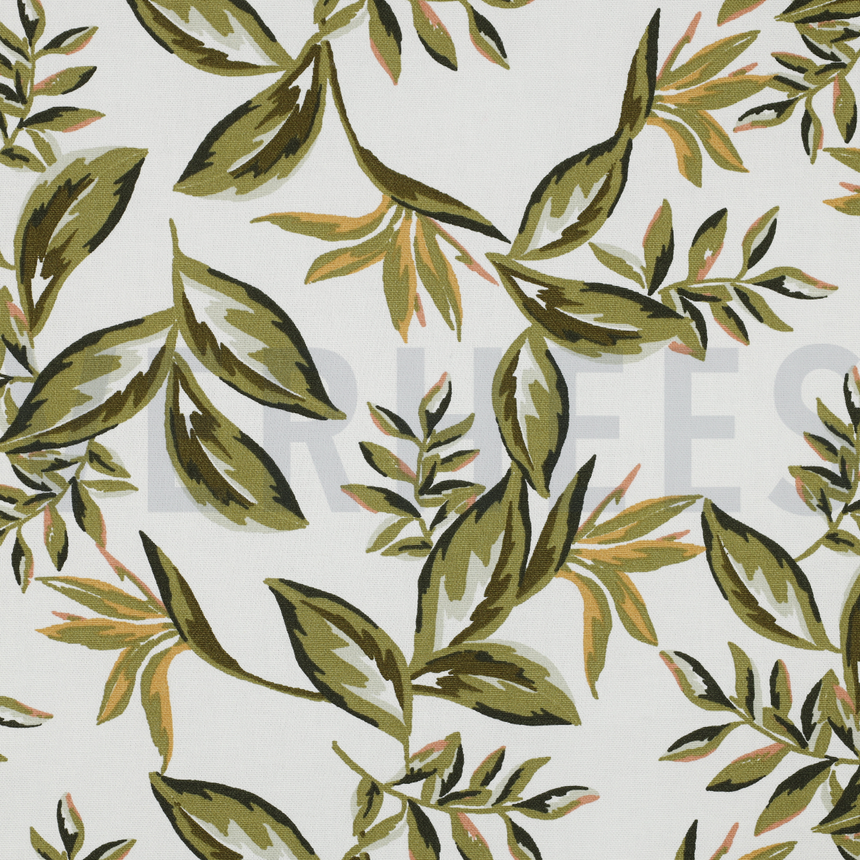 CANVAS BLADEREN GEBROKEN WIT (high resolution)