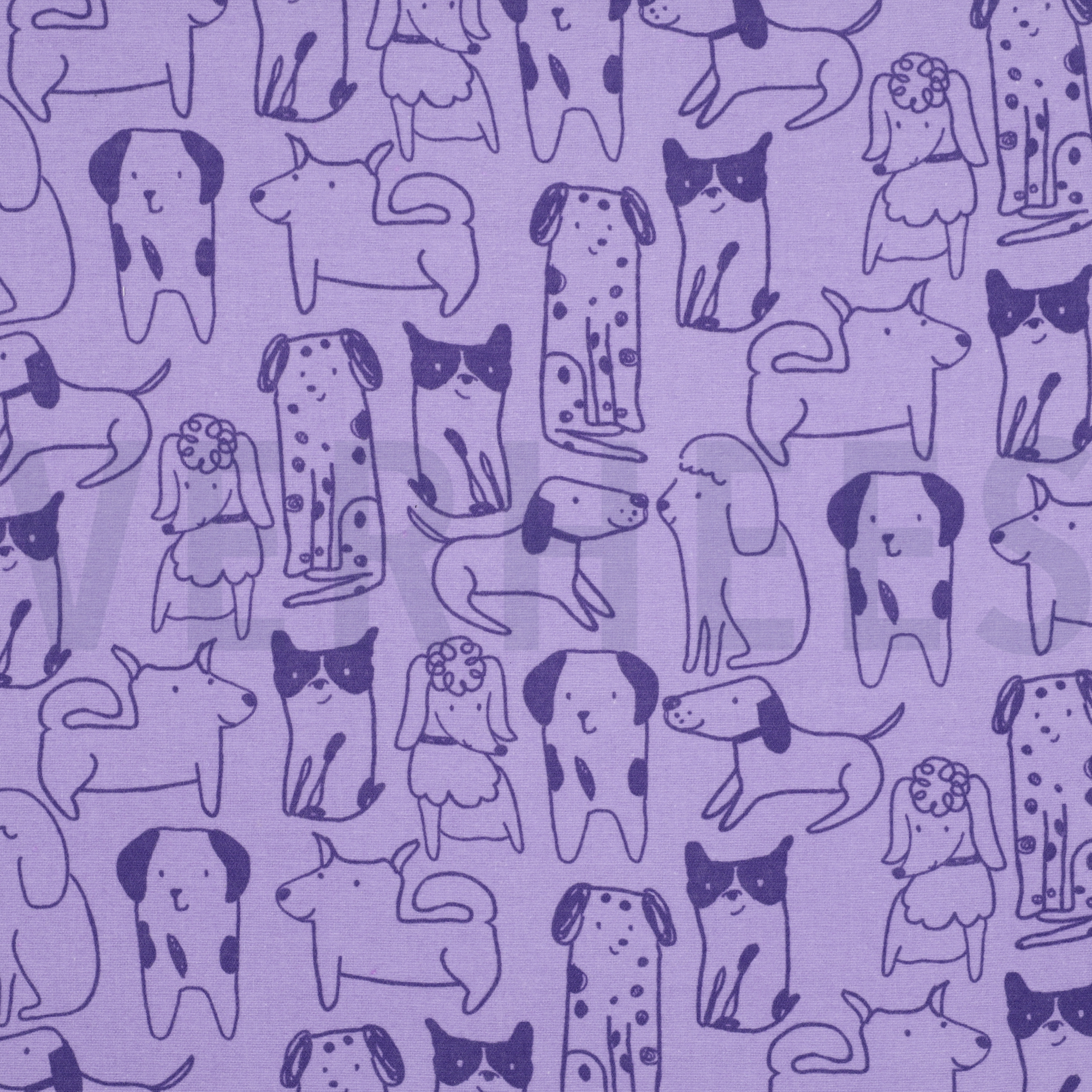 FLANELLE CHIENS VIOLET (high resolution)