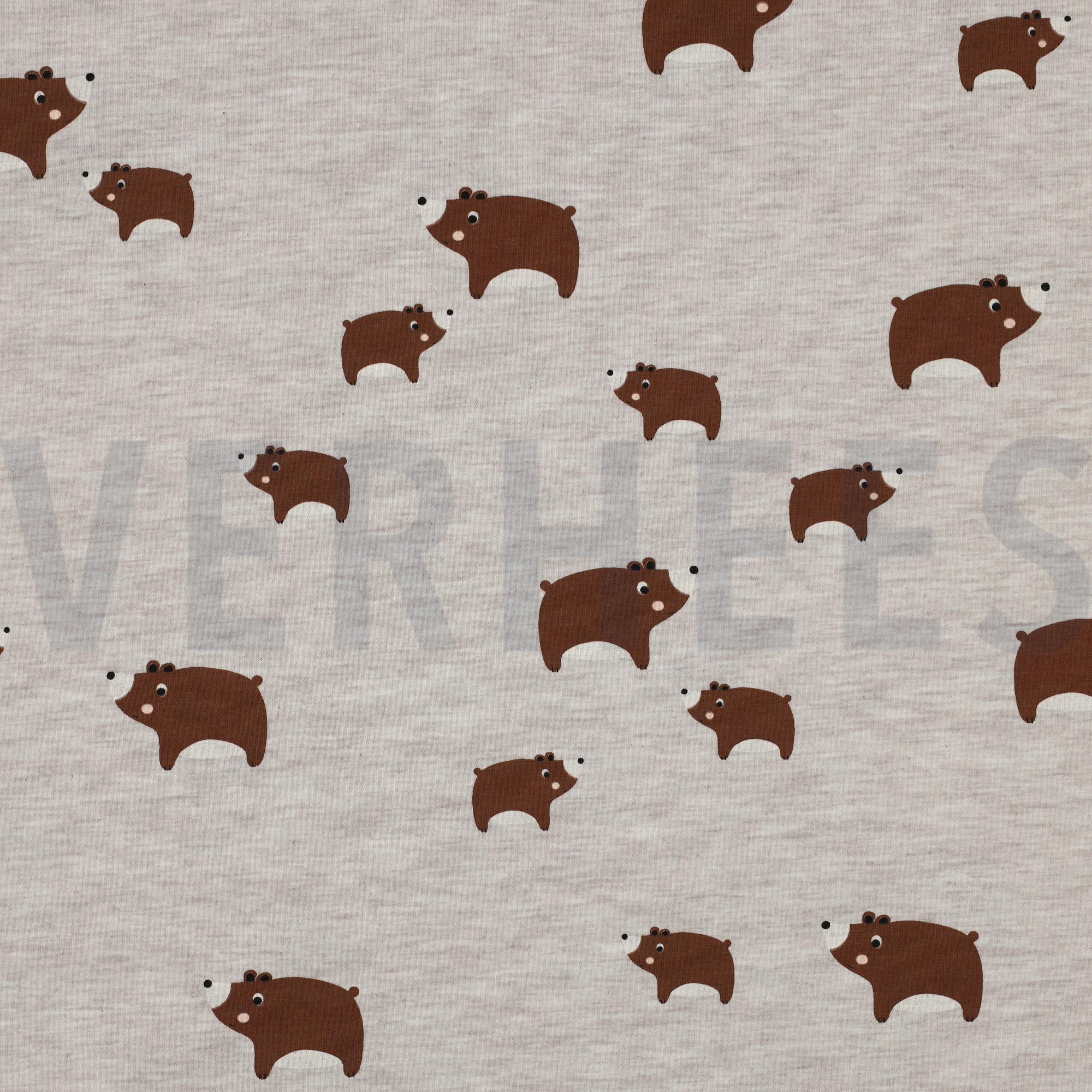 JERSEY MELANGE BEARS LIGHT SAND (high resolution)