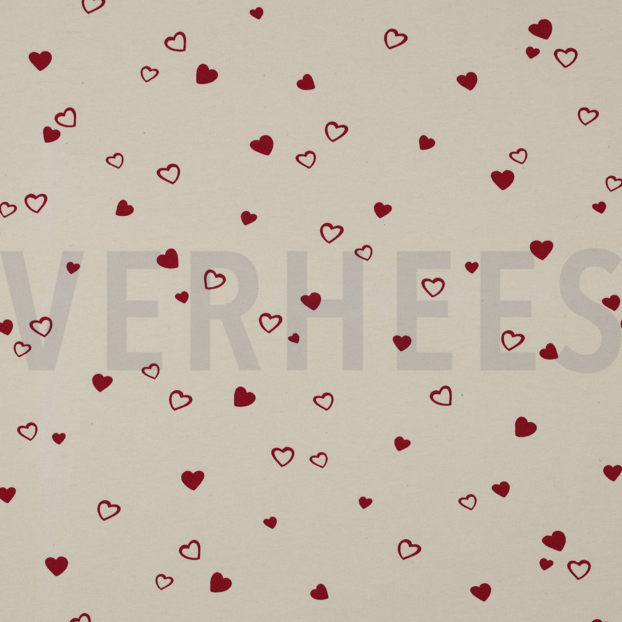 JERSEY GOTS NATUREL CŒURS NATUREL/FUCHSIA (high resolution)