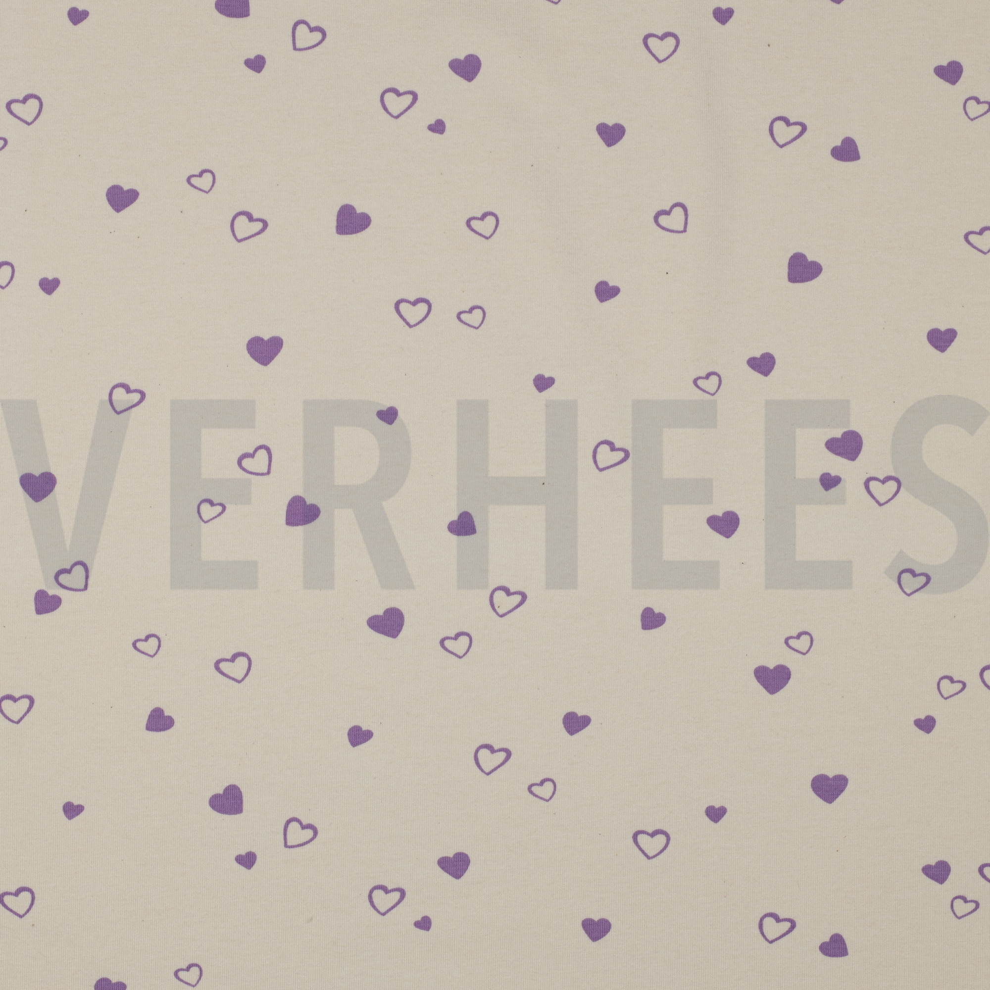 JERSEY GOTS NATURAL HEARTS NATURAL/LILAC (high resolution)