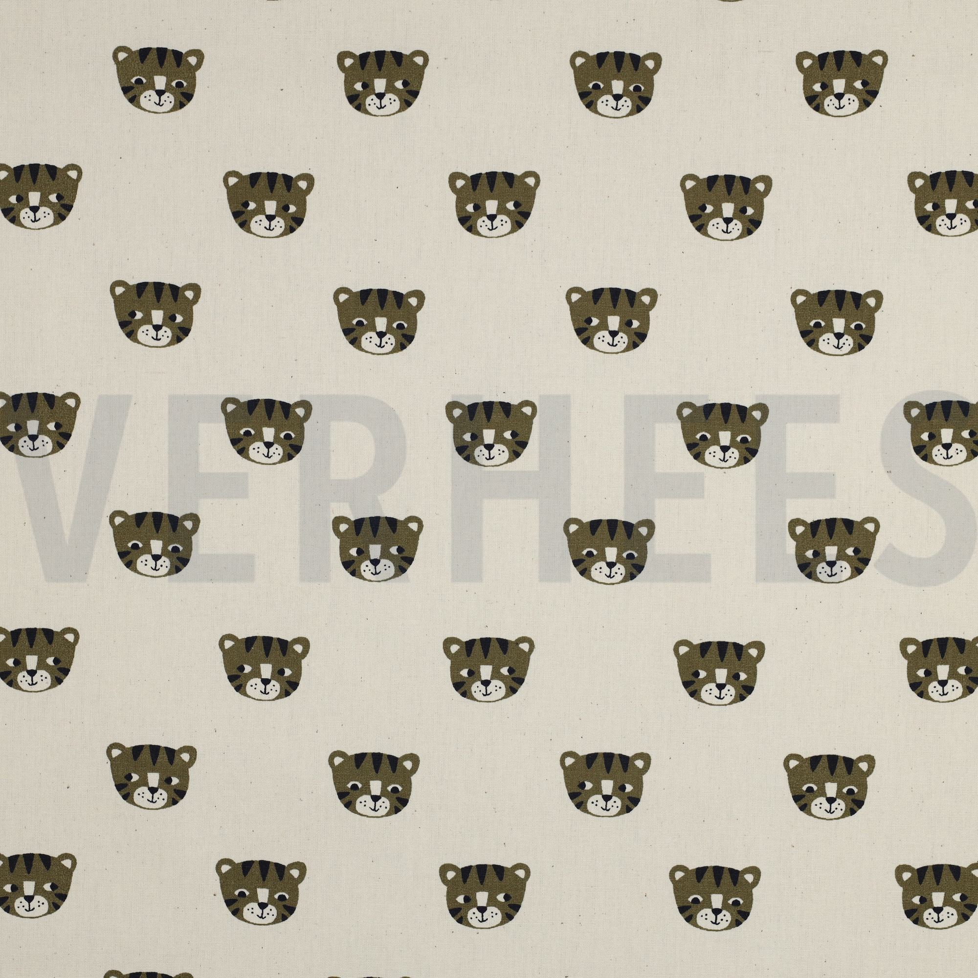 POPLIN GOTS NATURAL TIGERS NATURAL (high resolution)