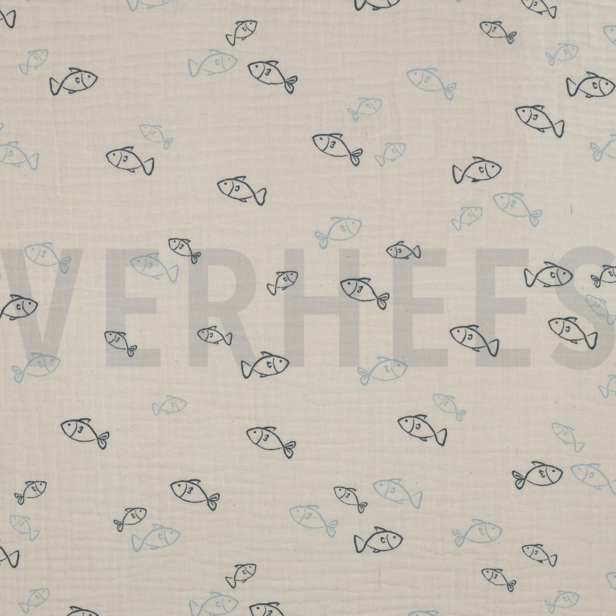 DOUBLE GAUZE GOTS NATURAL FISH NATURAL (high resolution)