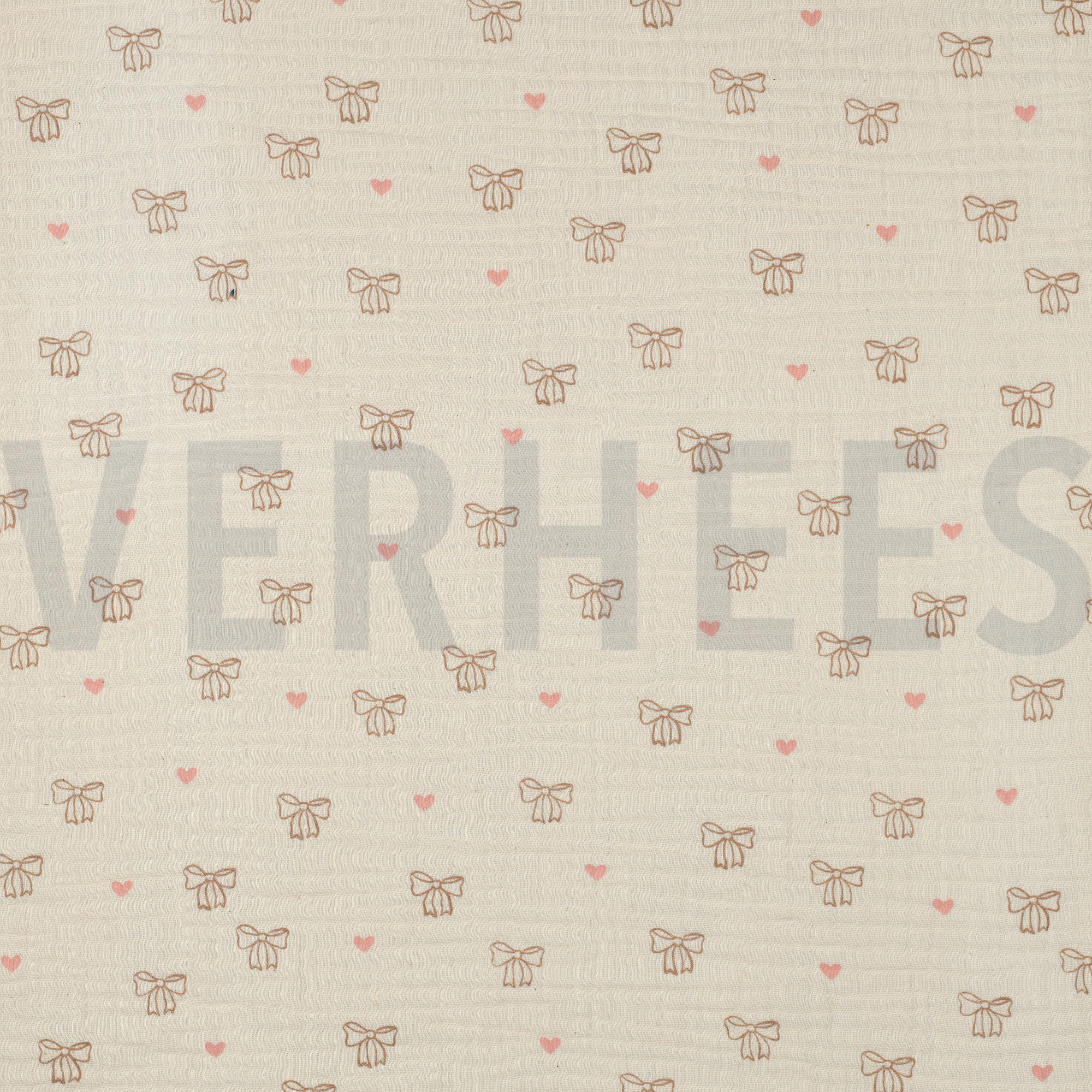 DOUBLE GAUZE GOTS NATURAL STRIKJES NATUREL (high resolution)